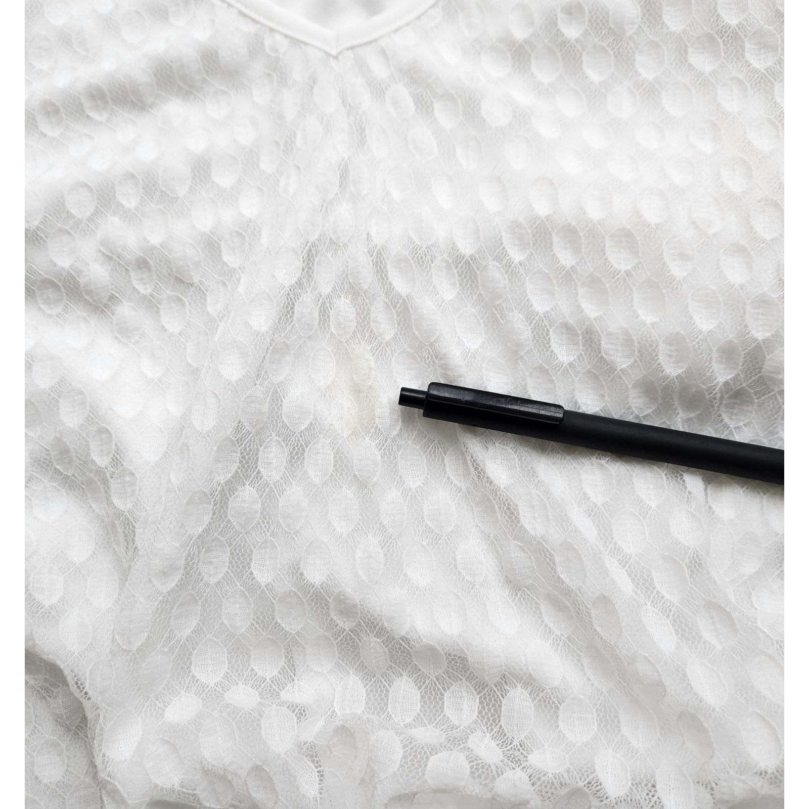Other Shannon Ford New York White Dot Lace Lined Top 2X Plus Soft Size XXL / US 16-18 / IT 52-54 - 6 Thumbnail