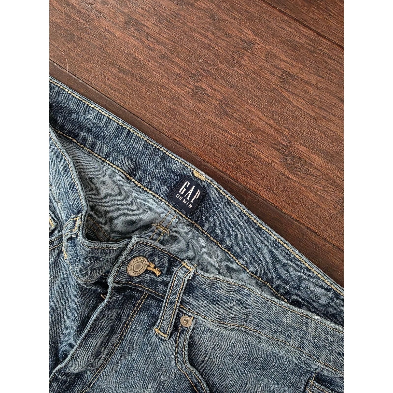 Gap Gap light-wash 30 Curvy True Skinny Blue Jeans Size 28" / US 6 / IT 42 - 5 Thumbnail