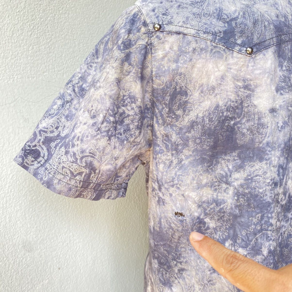In The Attic In The Atti Men Y2K Short-Sleeve Tie-Dye Western Shirt Size US L / EU 52-54 / 3 - 25 Thumbnail