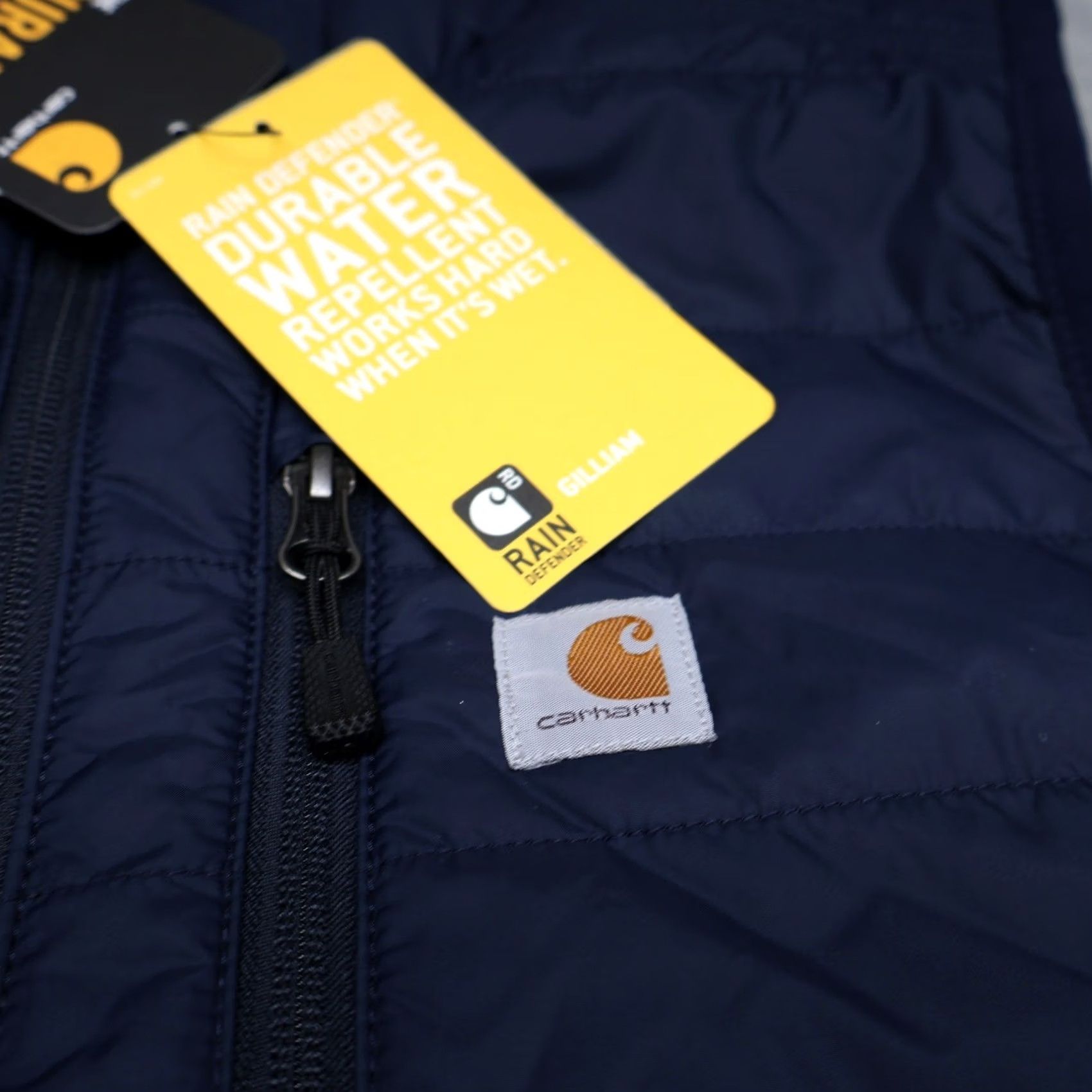 Carhartt Carhartt Gilliam Vest Women Large 12/14 Blue Rain Defender Quilted Puff LOGO NEW Size L / US 10 / IT 46 - 4 Thumbnail