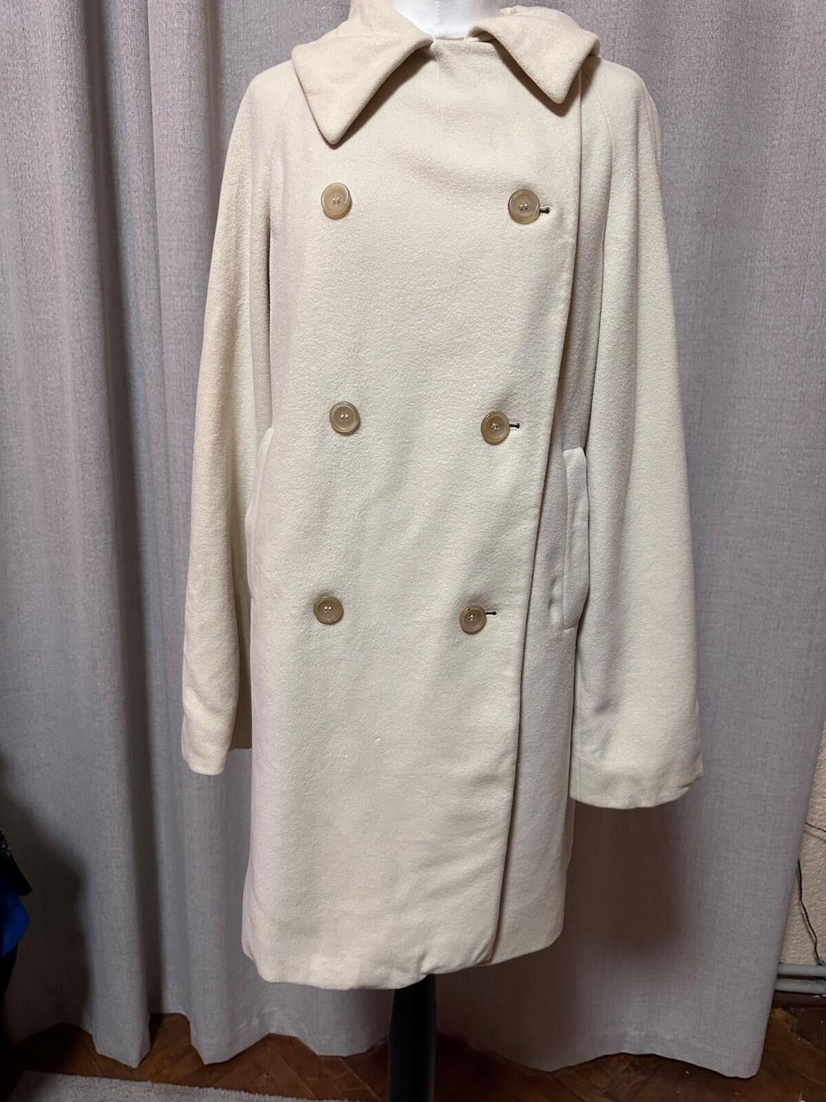 Jil Sander Jil Sander Wool Coat Sz 36 Beige Size XS / US 0-2 / IT 36-38 - 3 Thumbnail