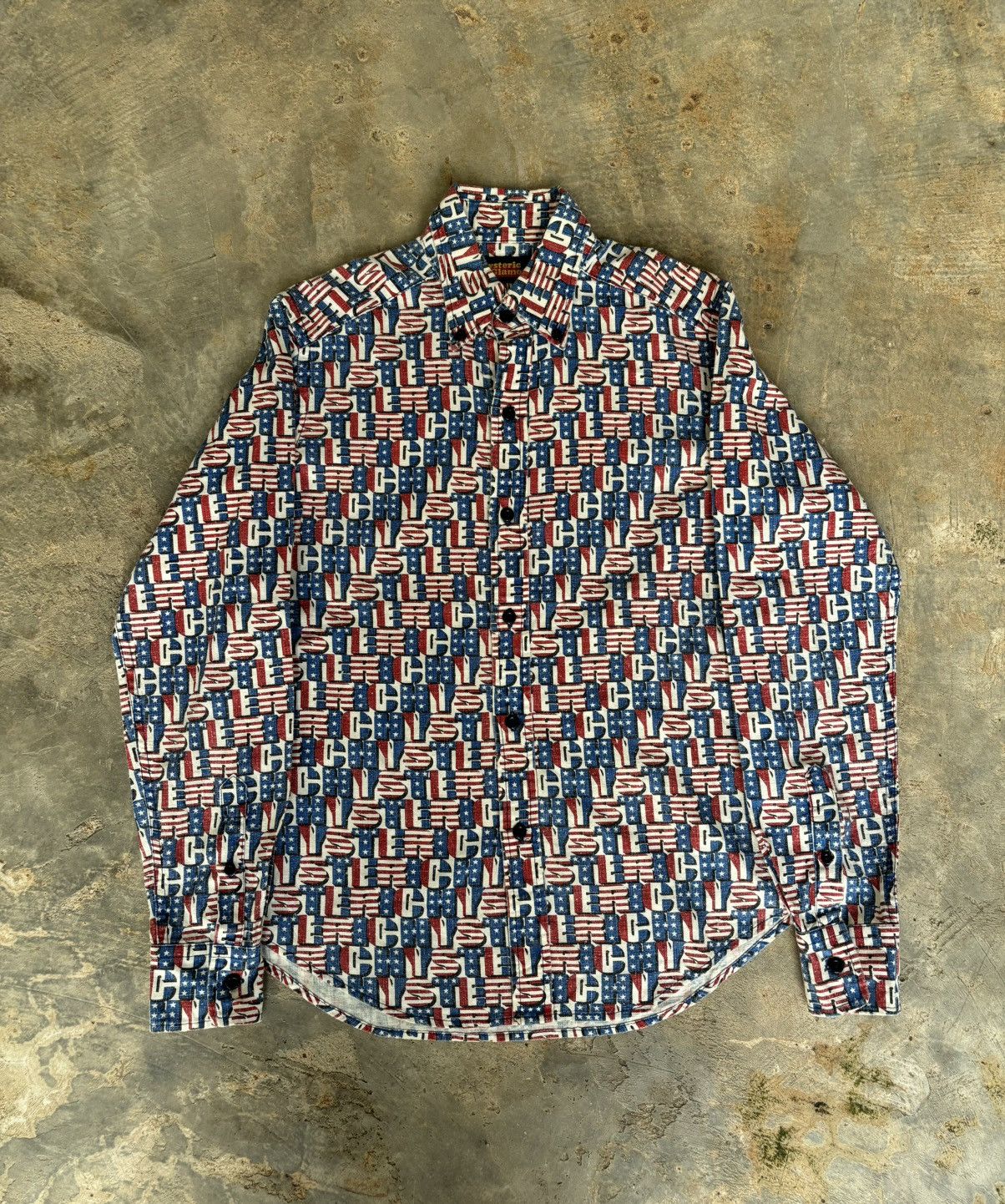 Hysteric Glamour Vintage Hysteric Glamour Logo Full Print Shirt Size US M / EU 48-50 / 2 - 1 Thumbnail