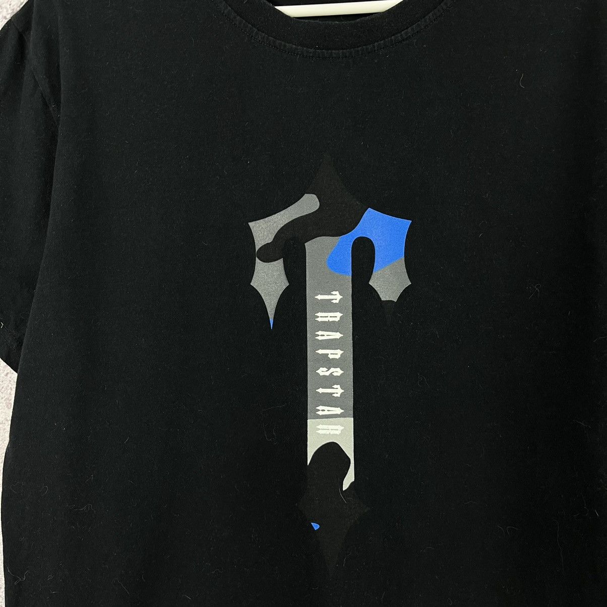 Trapstar London Trapstar T-Shirt Big Logo Street Style Y2K Drill Black Sz M Size US M / EU 48-50 / 2 - 2 Thumbnail