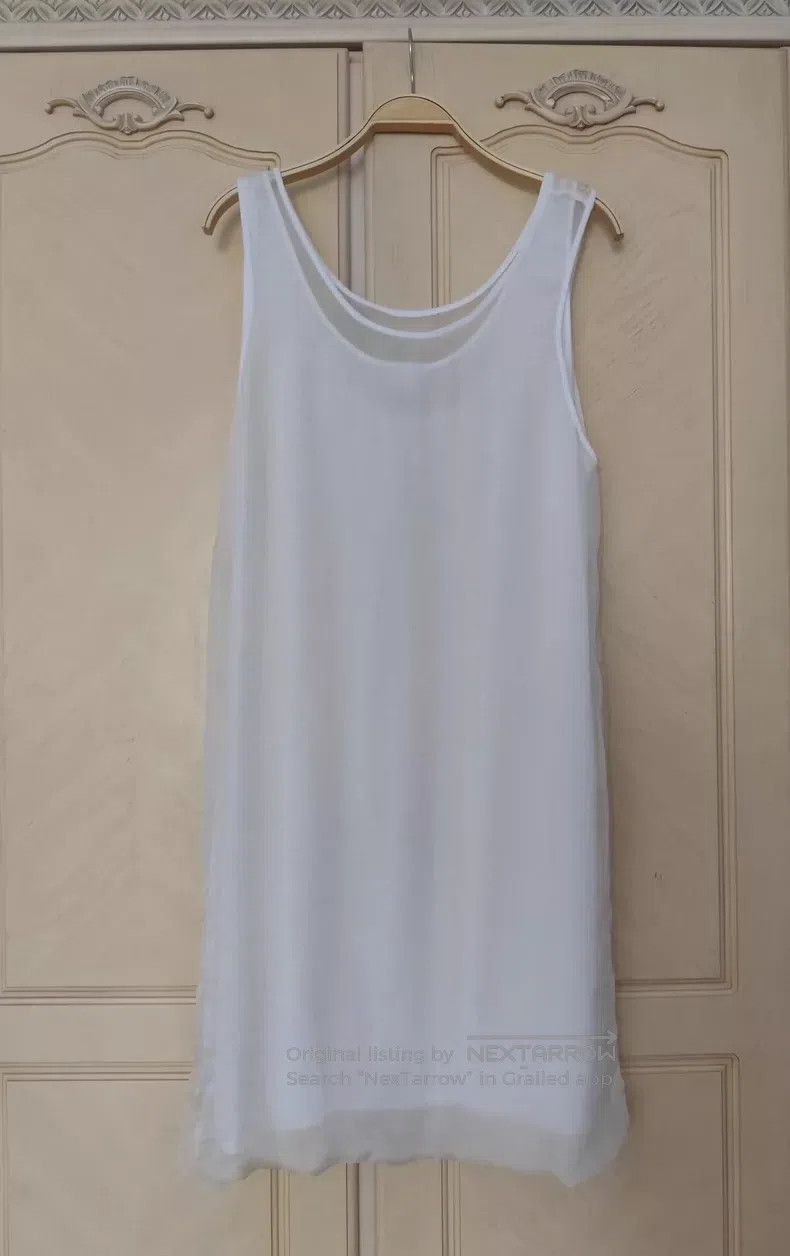 Dries Van Noten Dries Van Noten White Double-Layer Camisole Dress Size M / US 6-8 / IT 42-44 - 2 Thumbnail
