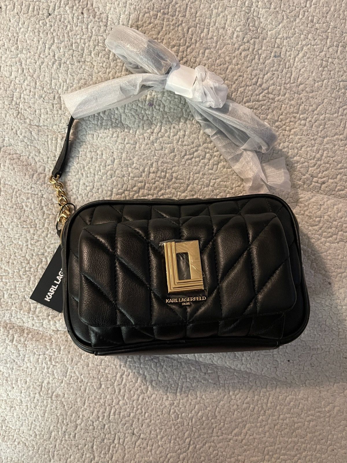 image of Karl Lagerfeld Karl Lagerfield Paris Cross Body Bag in Black, Women's