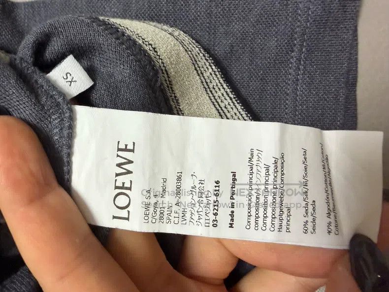 Loewe Loewe Grayish Summer Logo Short Sleeve Polo Size XS / US 0-2 / IT 36-38 - 4 Thumbnail