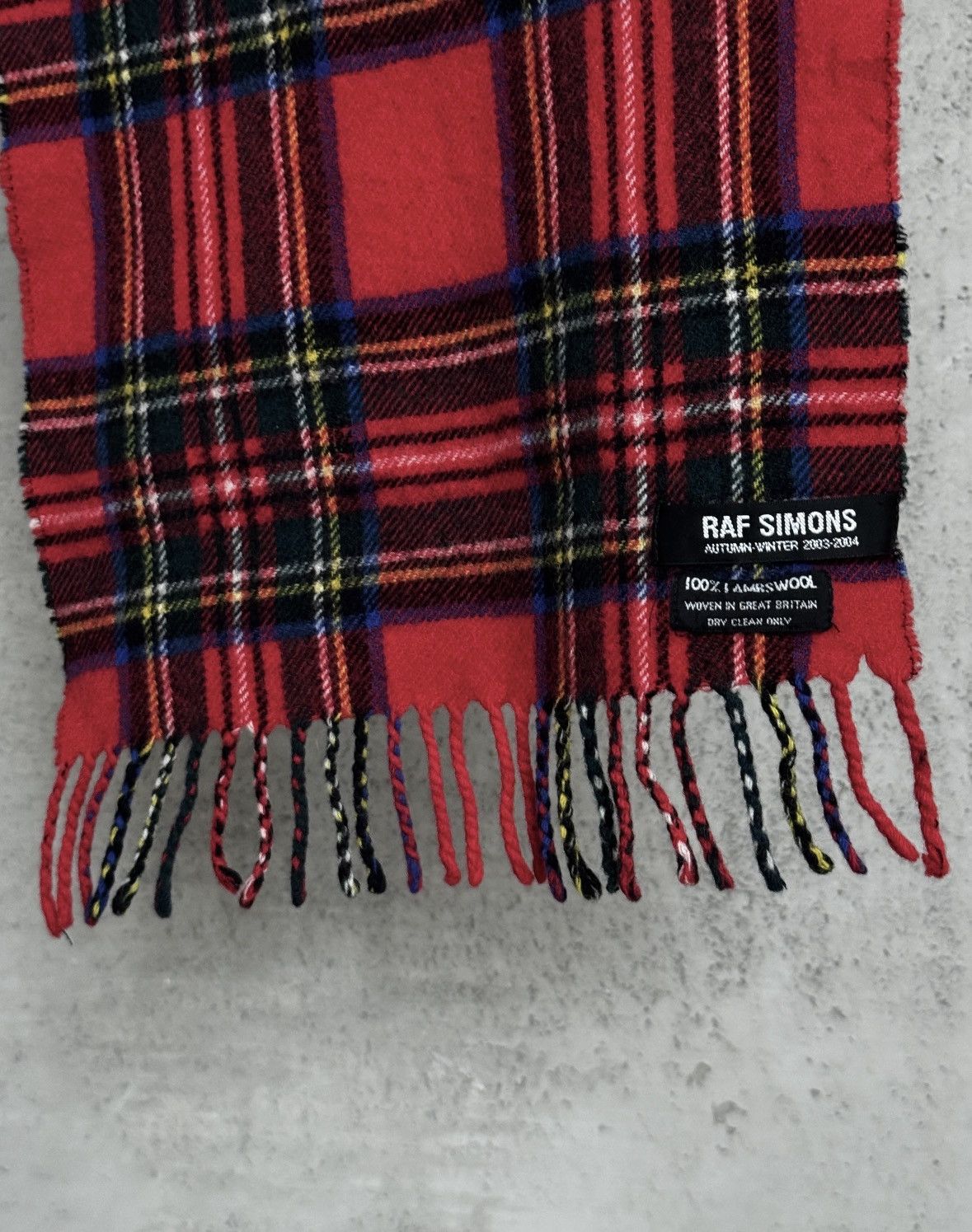 Raf Simons Raf Simons Royal Stewart Tartan Lambswool Scarf AW03 Size ONE SIZE - 4 Thumbnail