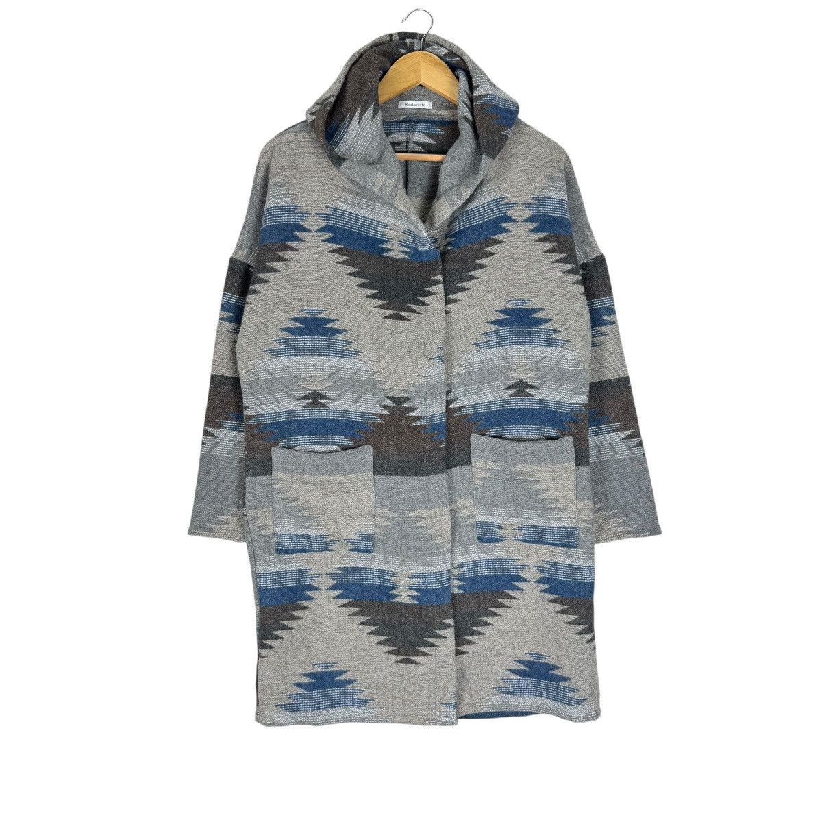 Native ☀️RADRISTA NAVAJO AZTEC HOODIE LONG JACKET LIKE PENDLETON Size M / US 6-8 / IT 42-44 - 1 Thumbnail