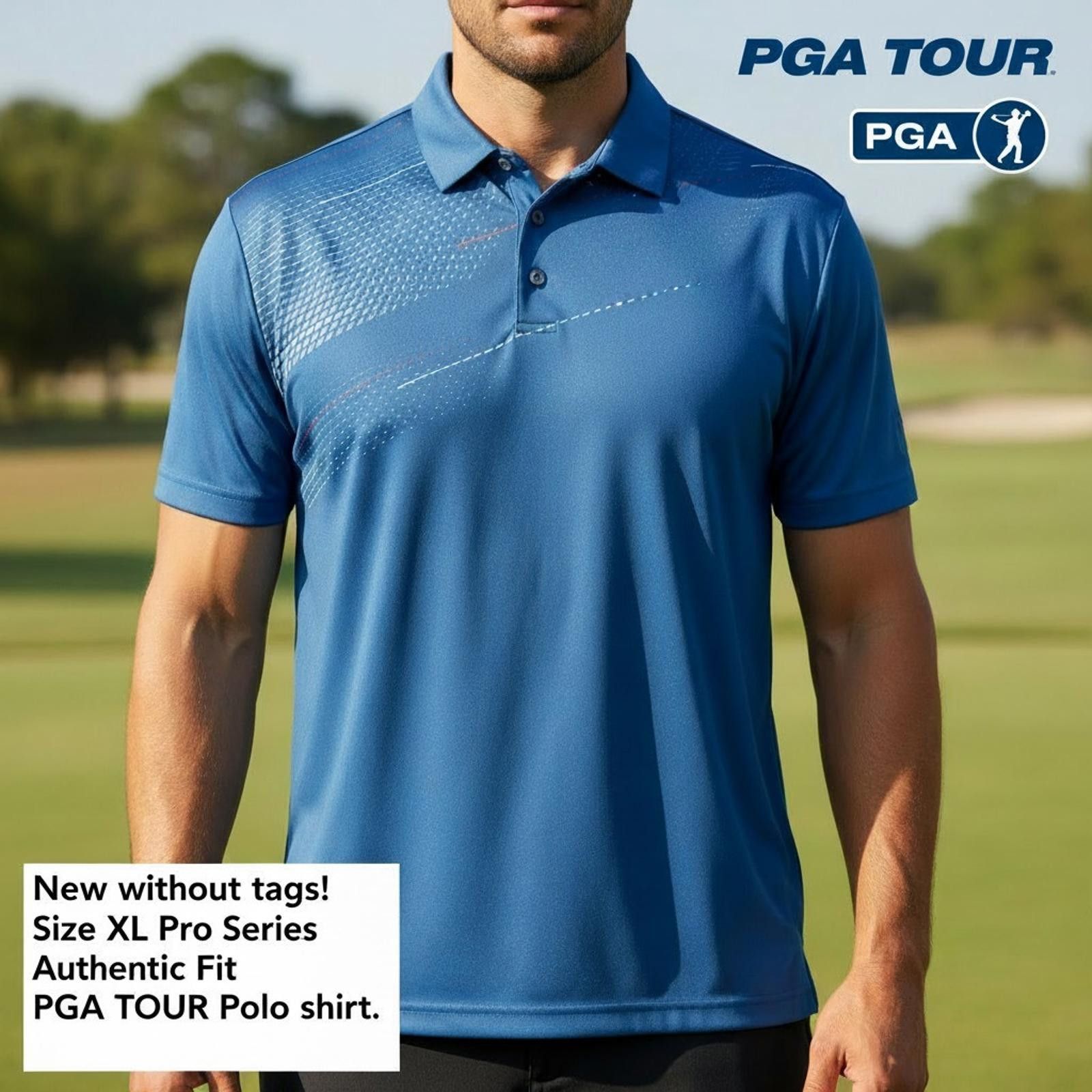 PGA Tour PGA TOUR Pro Series Authentic Fit Polo Shirt Size XL Size US XL / EU 56 / 4 - 2 Thumbnail
