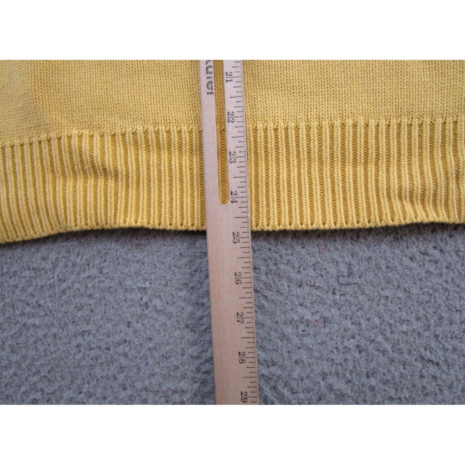 Gap VINTAGE Gap Yellow Heavy Knit Front Pocket Sweater Pullover Size L Womens Pullover Winter Fall Spring Knit Pocket Front Yellow Gap Size L Size L / US 10 / IT 46 - 6 Thumbnail