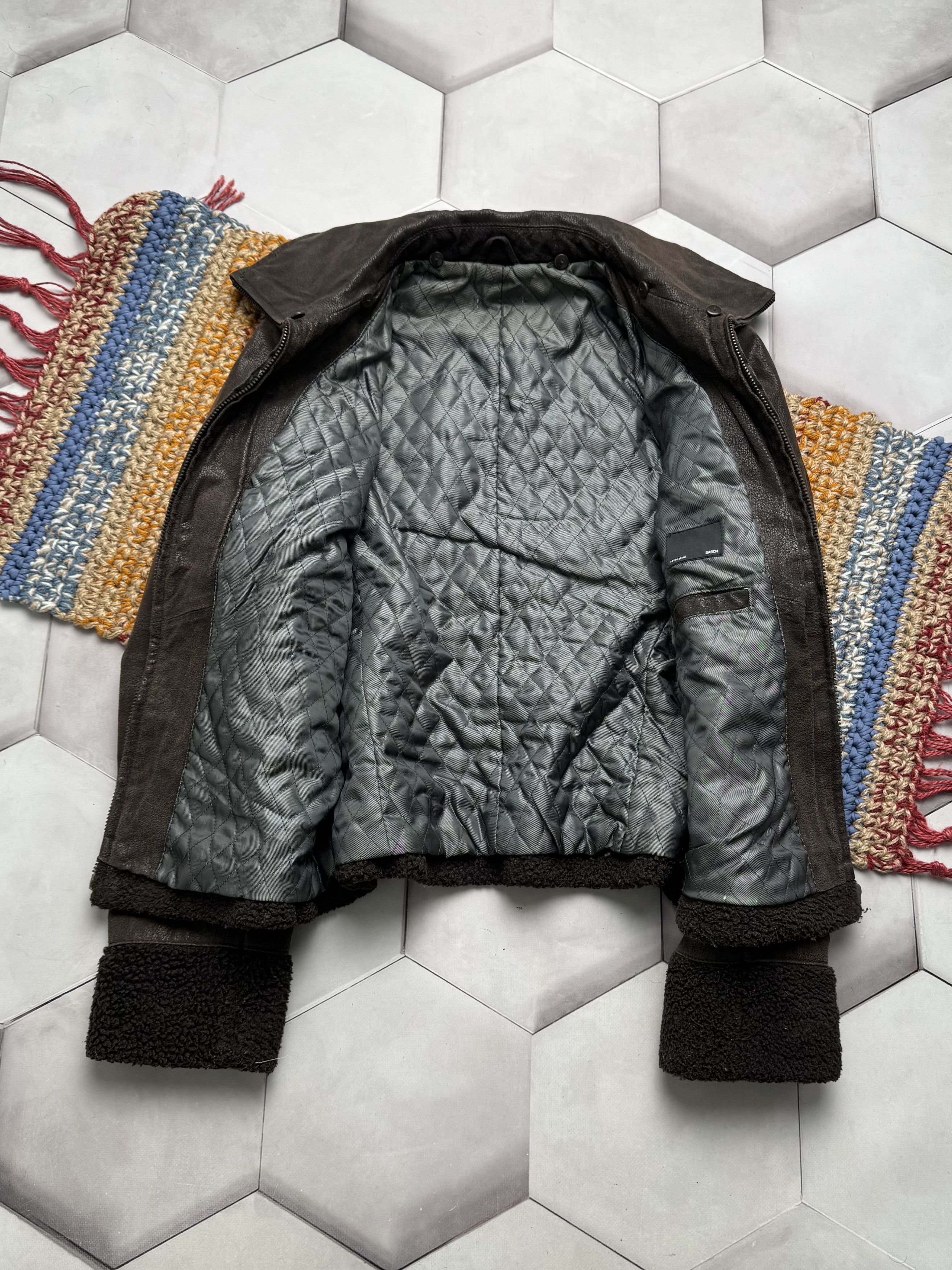 Vintage Vintage Cropped Real Leather Jacket (E4) Size L / US 10 / IT 46 - 6 Thumbnail