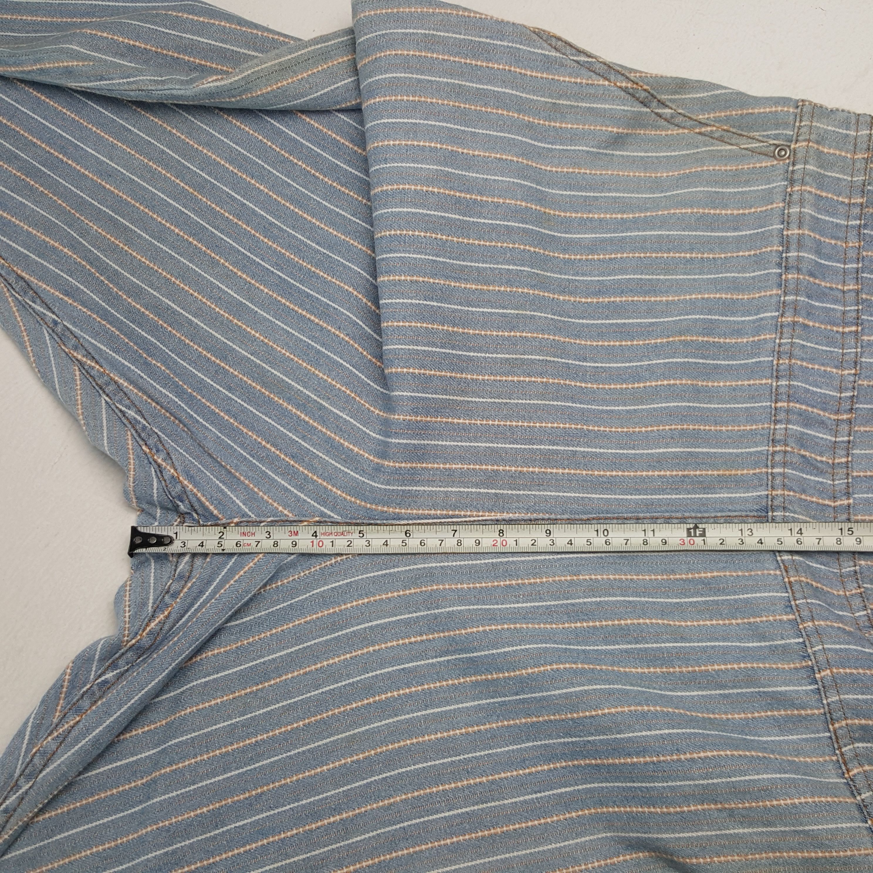 Issey Miyake × Ne-Net × Vintage Vintage Ne-net by Issey Miyake Striped Overall Jacket Size US 38 / EU 54 - 8 Thumbnail