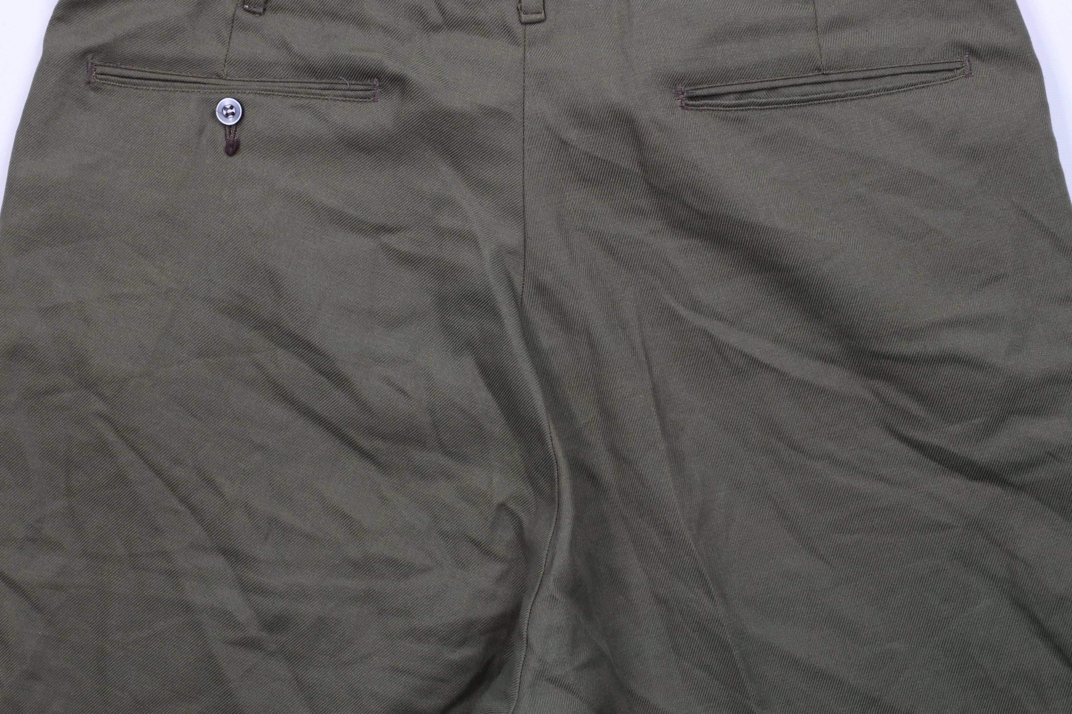 Vintage Vintage 50s Streetwear Front Chino Shorts Olive Green USA Size US 36 / EU 52 - 10 Thumbnail