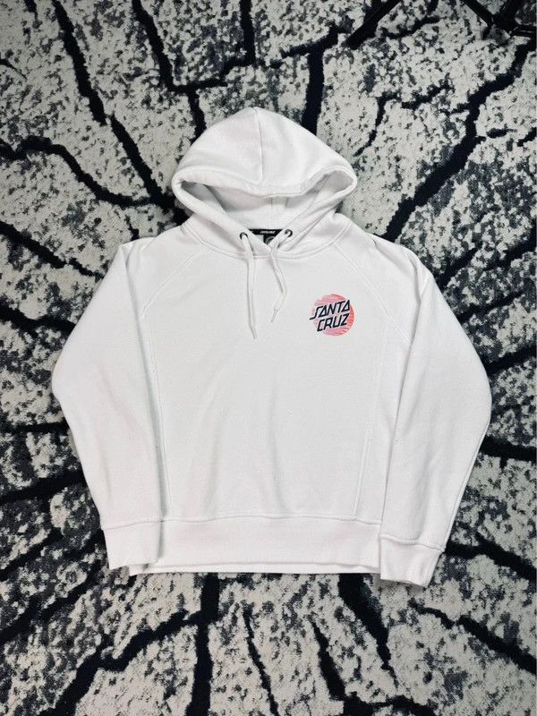 Other Santa Cruz white pink S skate logo hoodie Size S / US 4 / IT 40 - 1 Thumbnail