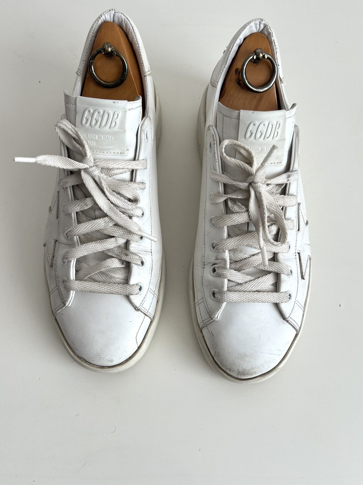 Golden Goose Golden Goose Pure Star Distressed Sneakers White Size US 9 / EU 42 - 6 Thumbnail