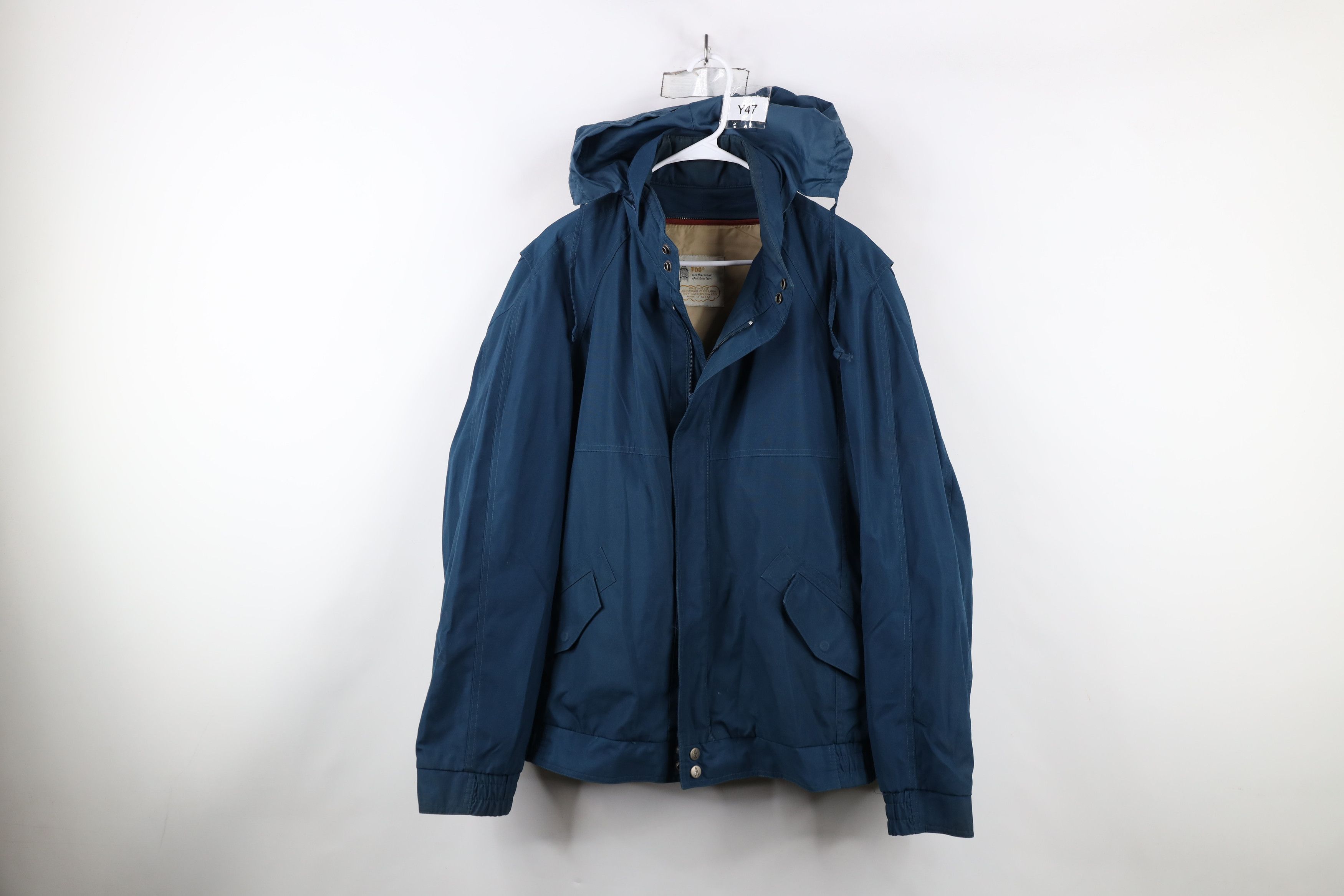 Vintage Vintage 90s Streetwear Lined Full Zip Hooded Bomber Jacket Size US XXL / EU 58 / 5 - 1 Thumbnail