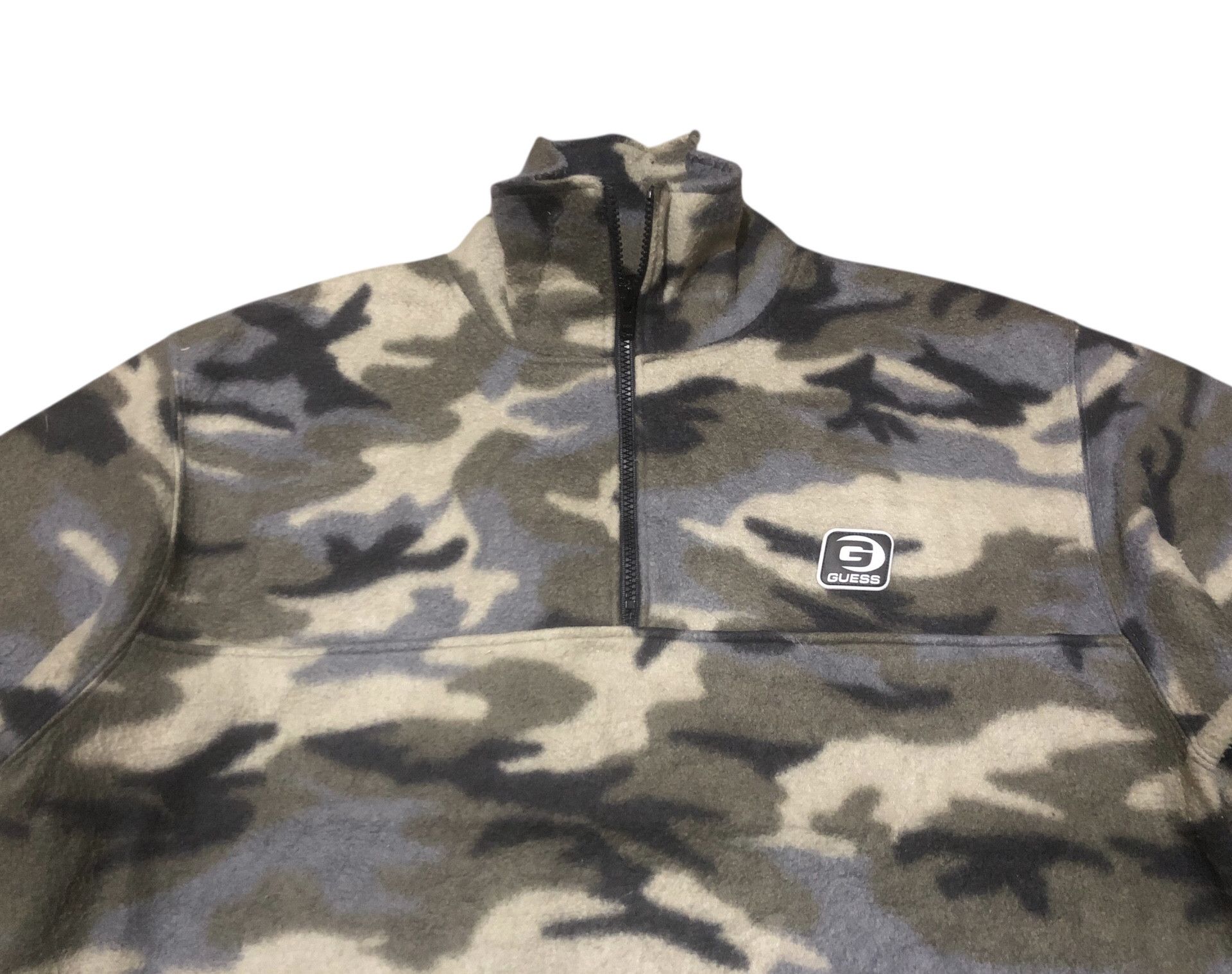 Guess 🔥Vintage Y2K GUESS Camo Half-Zip Fleece Sweater Jacket Size US S / EU 44-46 / 1 - 5 Thumbnail