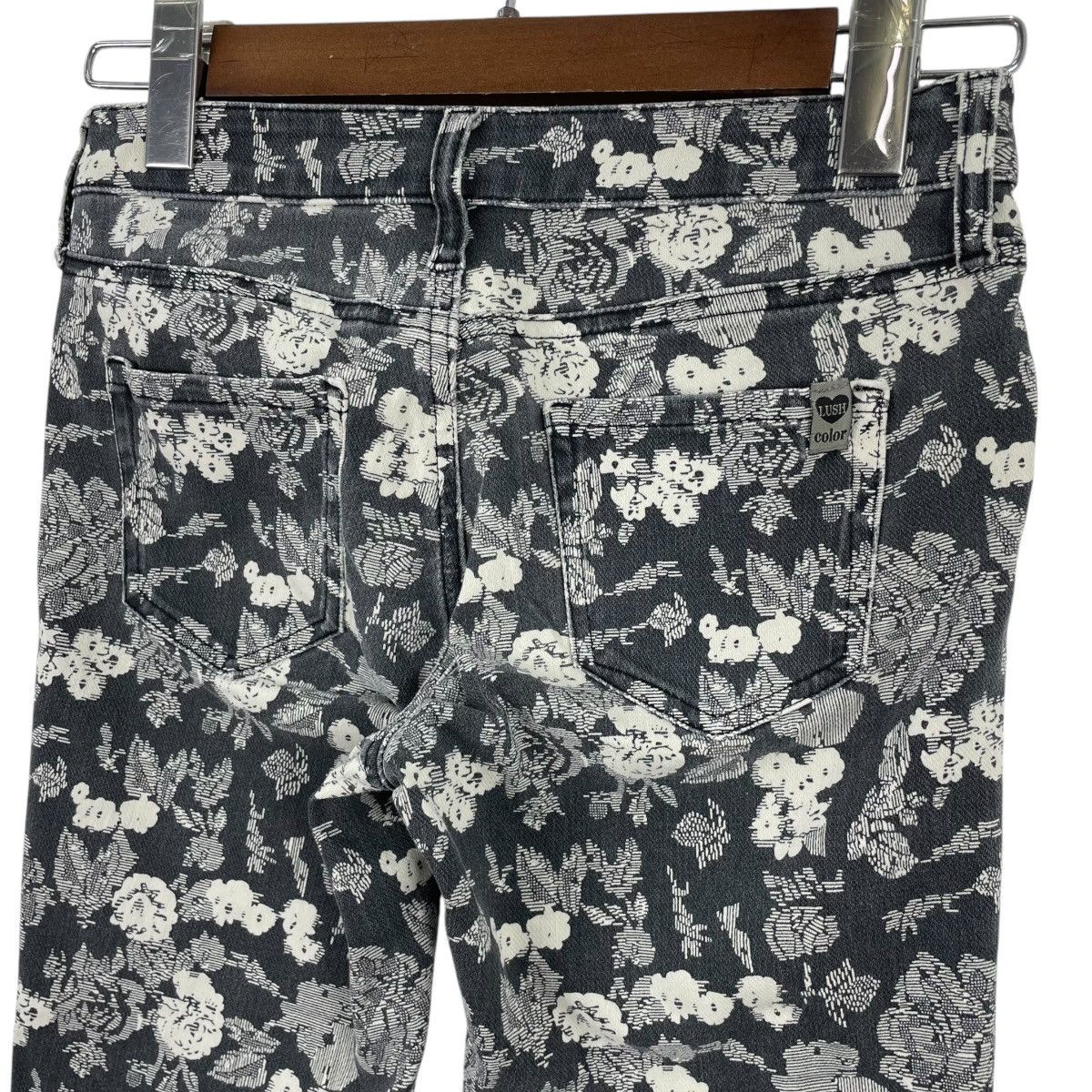 Japanese Brand Back Number Japan Floral Overprint Skinny Jeans Size US 26 / EU 42 - 8 Thumbnail