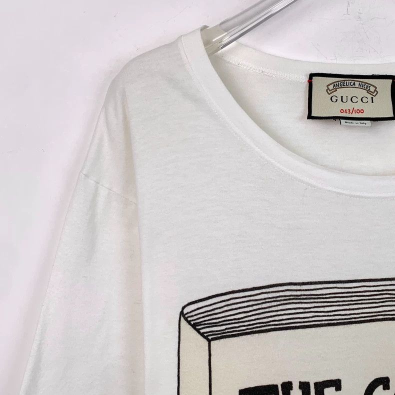 Gucci Gucci White logo printed cotton round-neck short-sleeved T- Size US M / EU 48-50 / 2 - 3 Thumbnail