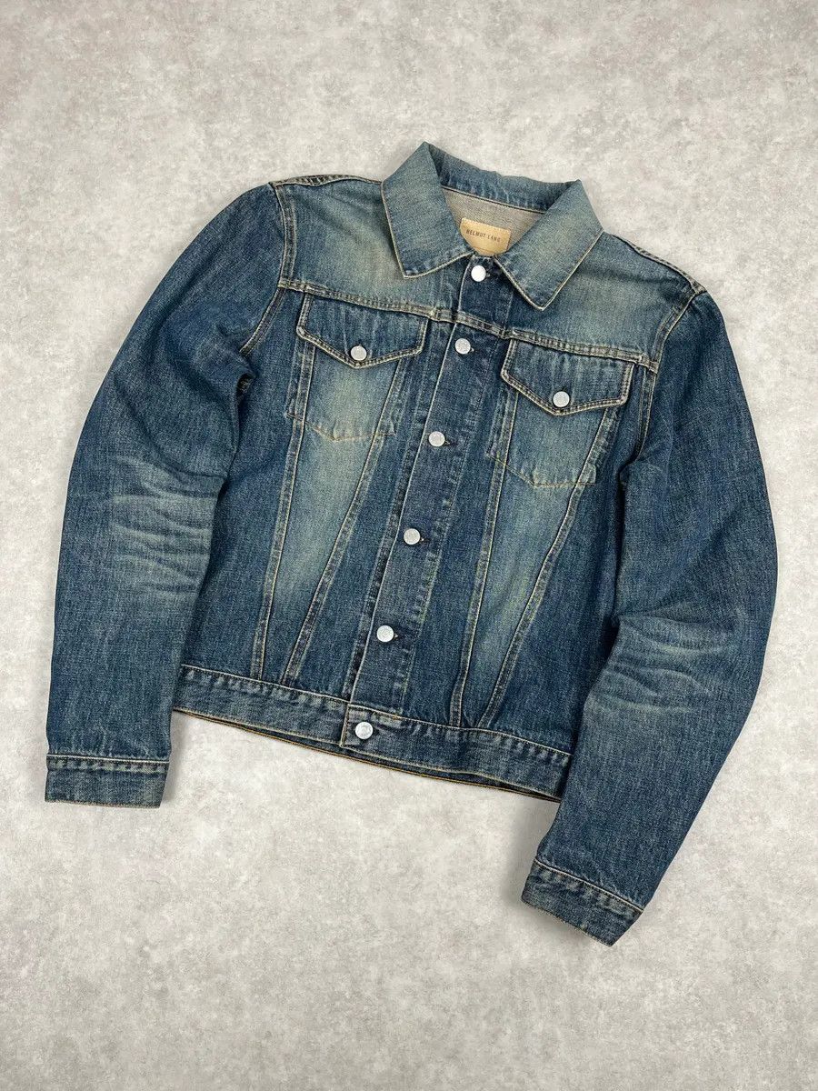 Helmut Lang AW1999 Helmut Lang Blue Eroded Denim Jacket Size US M / EU 48-50 / 2 - 4 Thumbnail