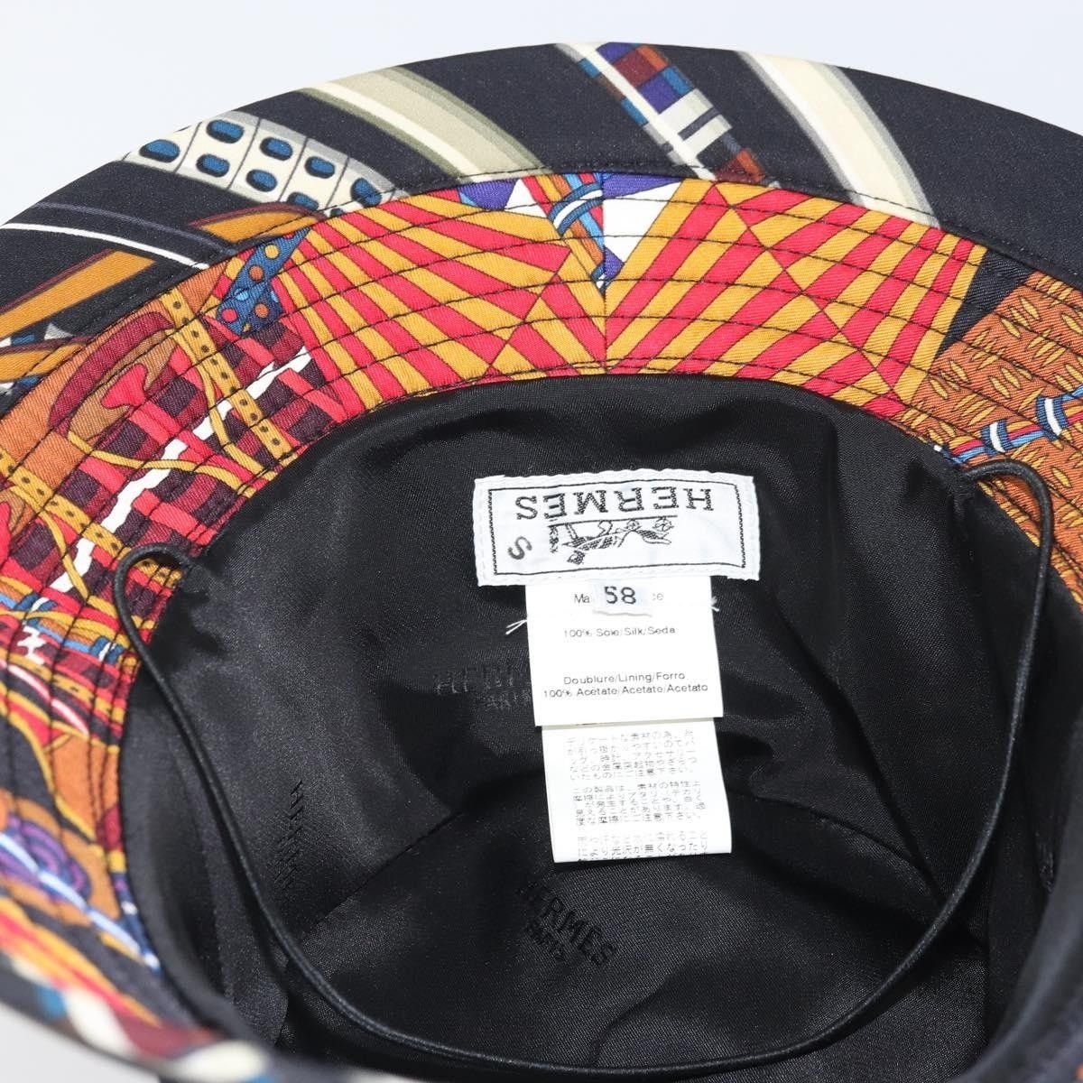 Hermes Hermes Hat Silk Multicolor Size ONE SIZE - 6 Thumbnail