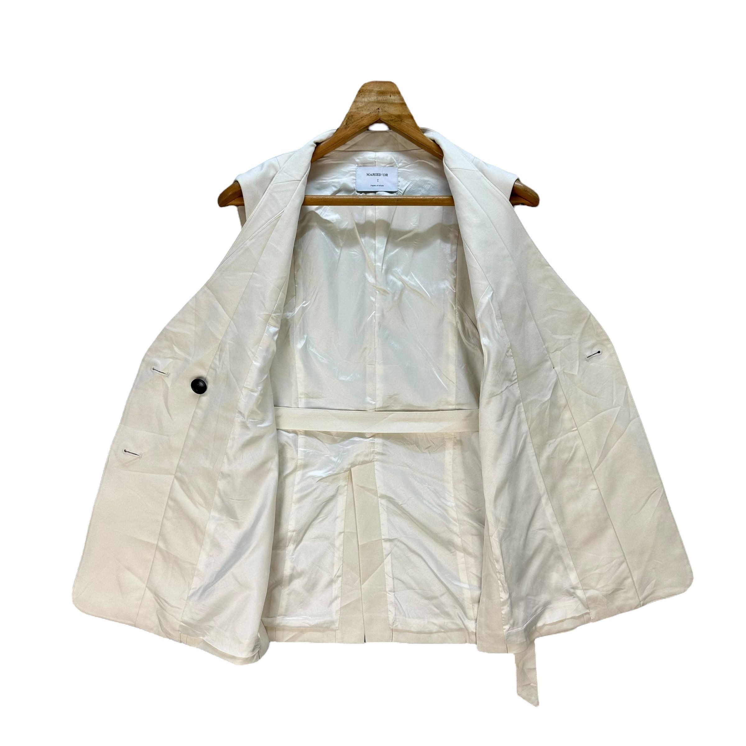 Japanese Brand MARIED'OR Sleeveless Belted Vest Jacket #A74-1779 Size S / US 4 / IT 40 - 8 Thumbnail