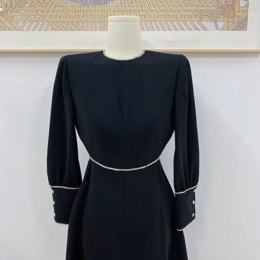 Miu Miu MIU MIU Black Crystal Dress 38 Size XS / US 0-2 / IT 36-38 - 5 Thumbnail