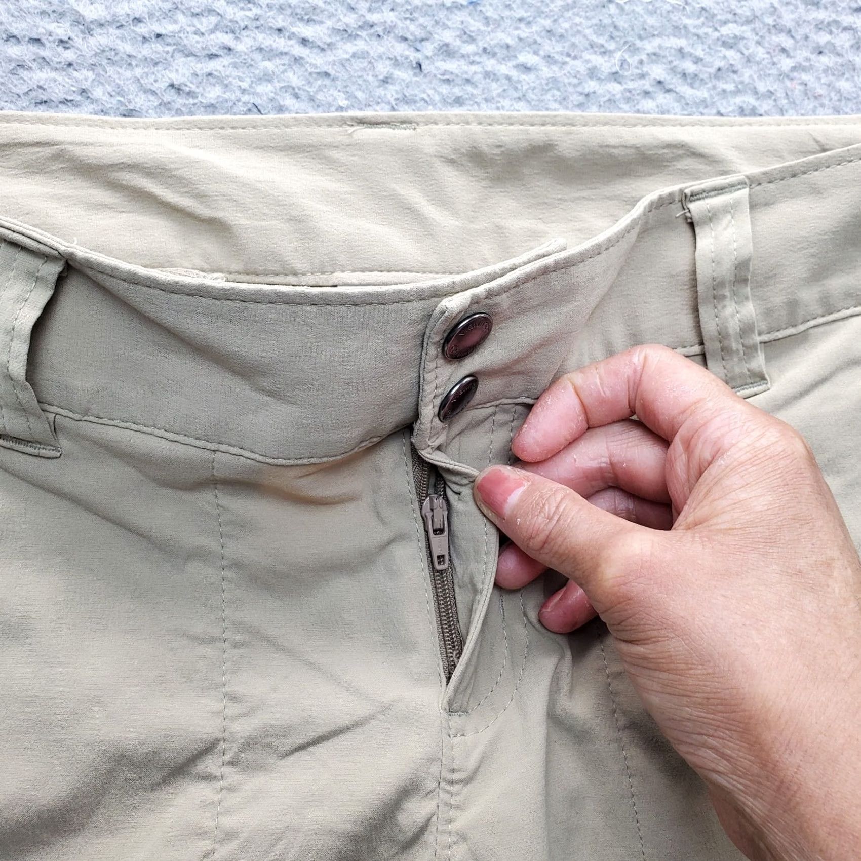 Vintage Columbia Capri Pants Womens Size 8 Brown Thermal Lined Outdoor Hiking 2-Button Fly Shirt Size 30" / US 8 / IT 44 - 6 Thumbnail