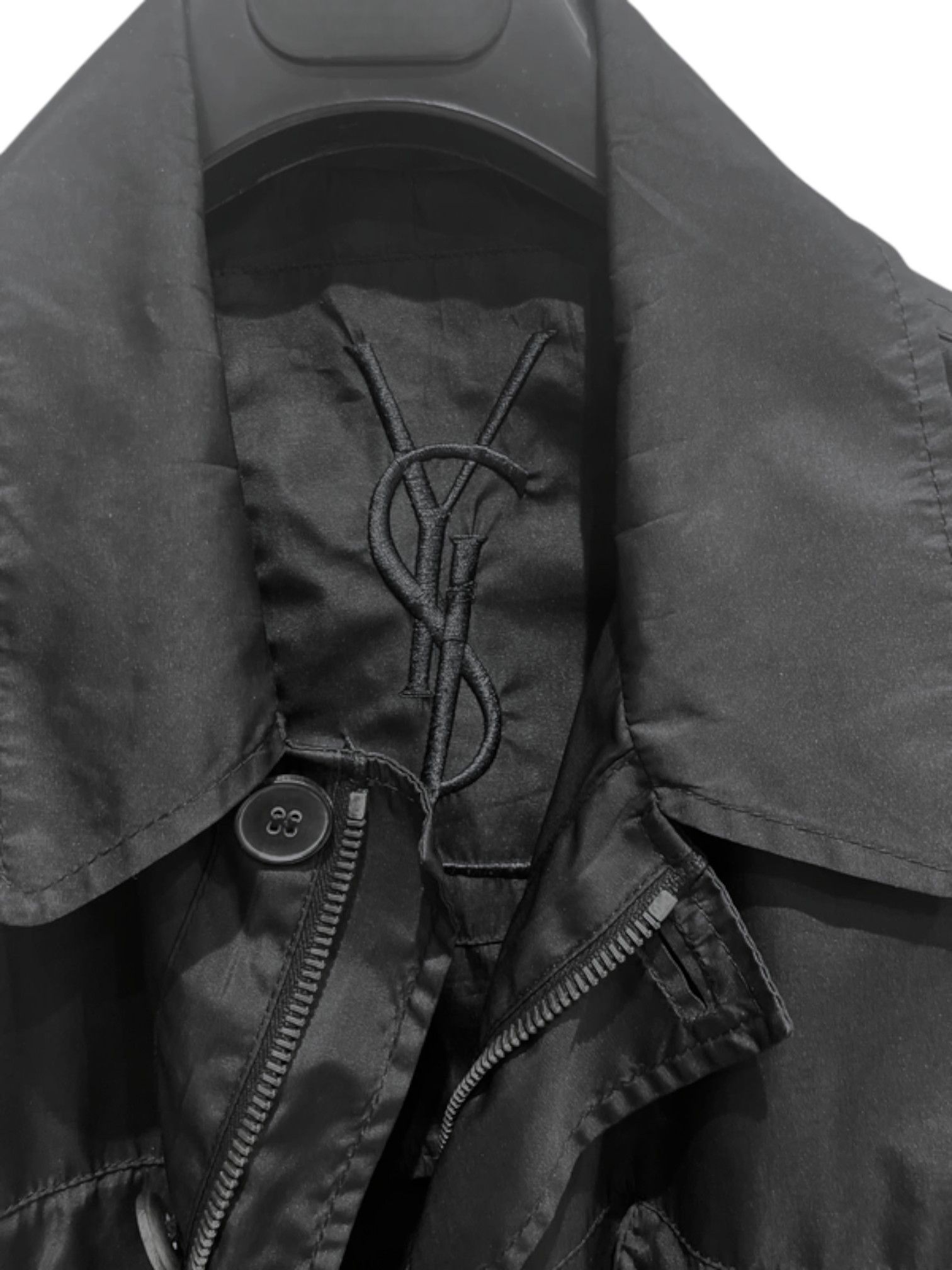 Yves Saint Laurent Yves Saint Laurent Rive Gauche Black Field Jacket, early 00s Size US L / EU 52-54 / 3 - 6 Thumbnail