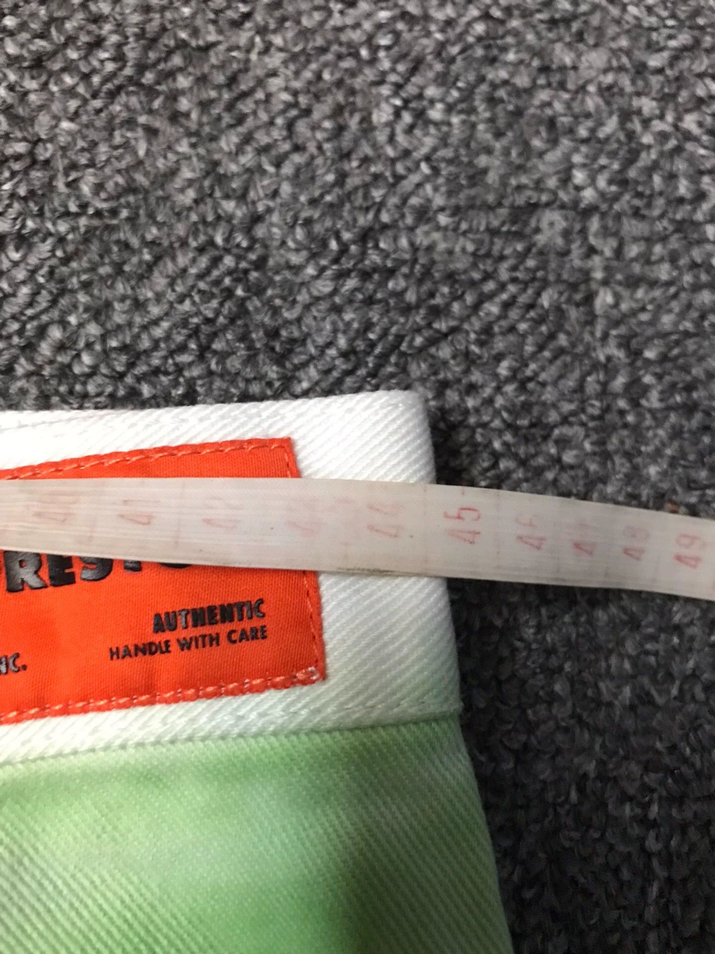 Heron Preston Heron Preston White Green Gradient Dye Straight Pant 33 Size US 33 - 7 Thumbnail