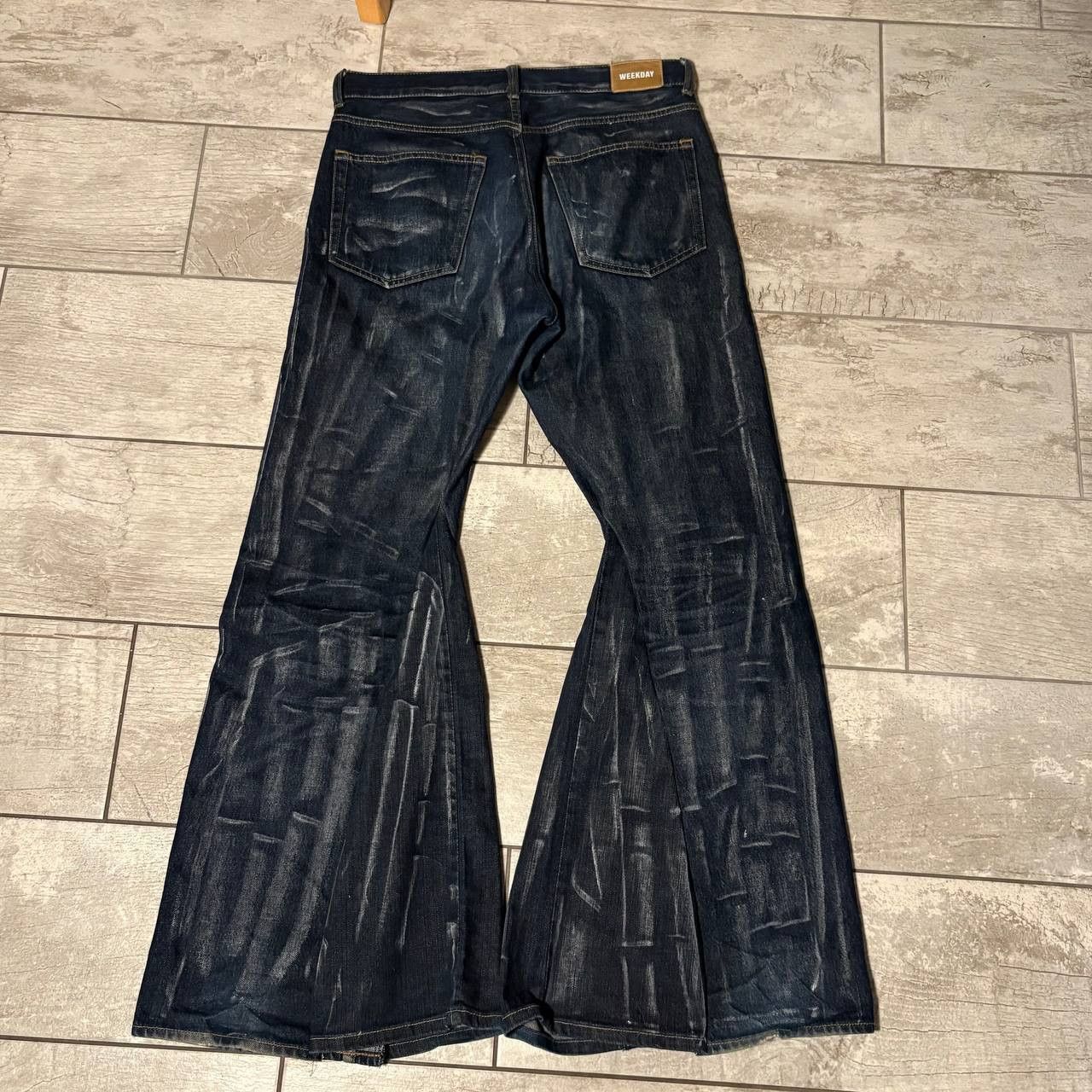 Japanese Brand rare wax handmade streetwear jeans Size US 34 / EU 50 - 3 Thumbnail