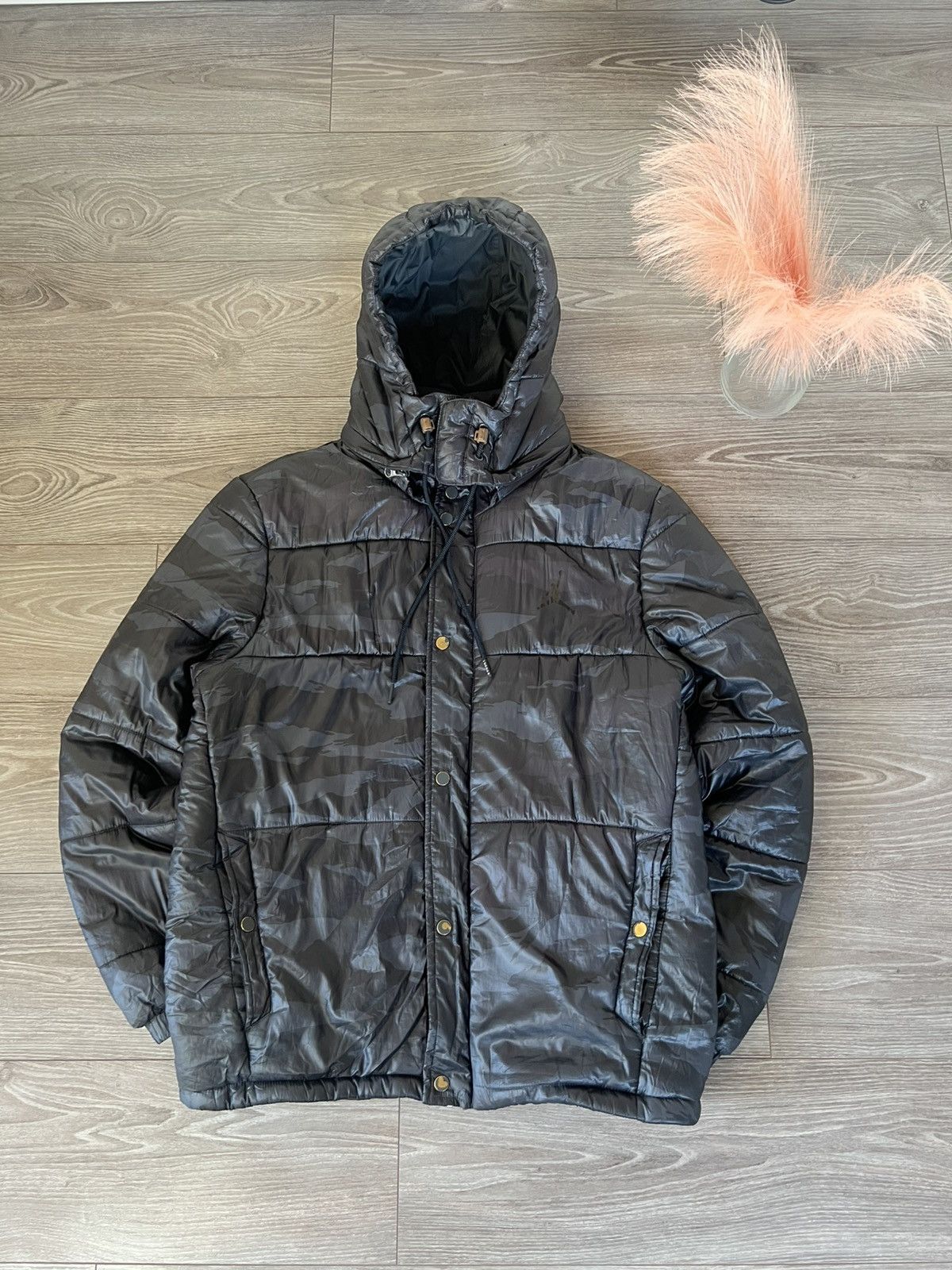 Jordan Brand × Nike ‼️Jordan By Nike Air Camo Puffer Regular Down Jacket ‼️ Size US M / EU 48-50 / 2 - 1 Thumbnail