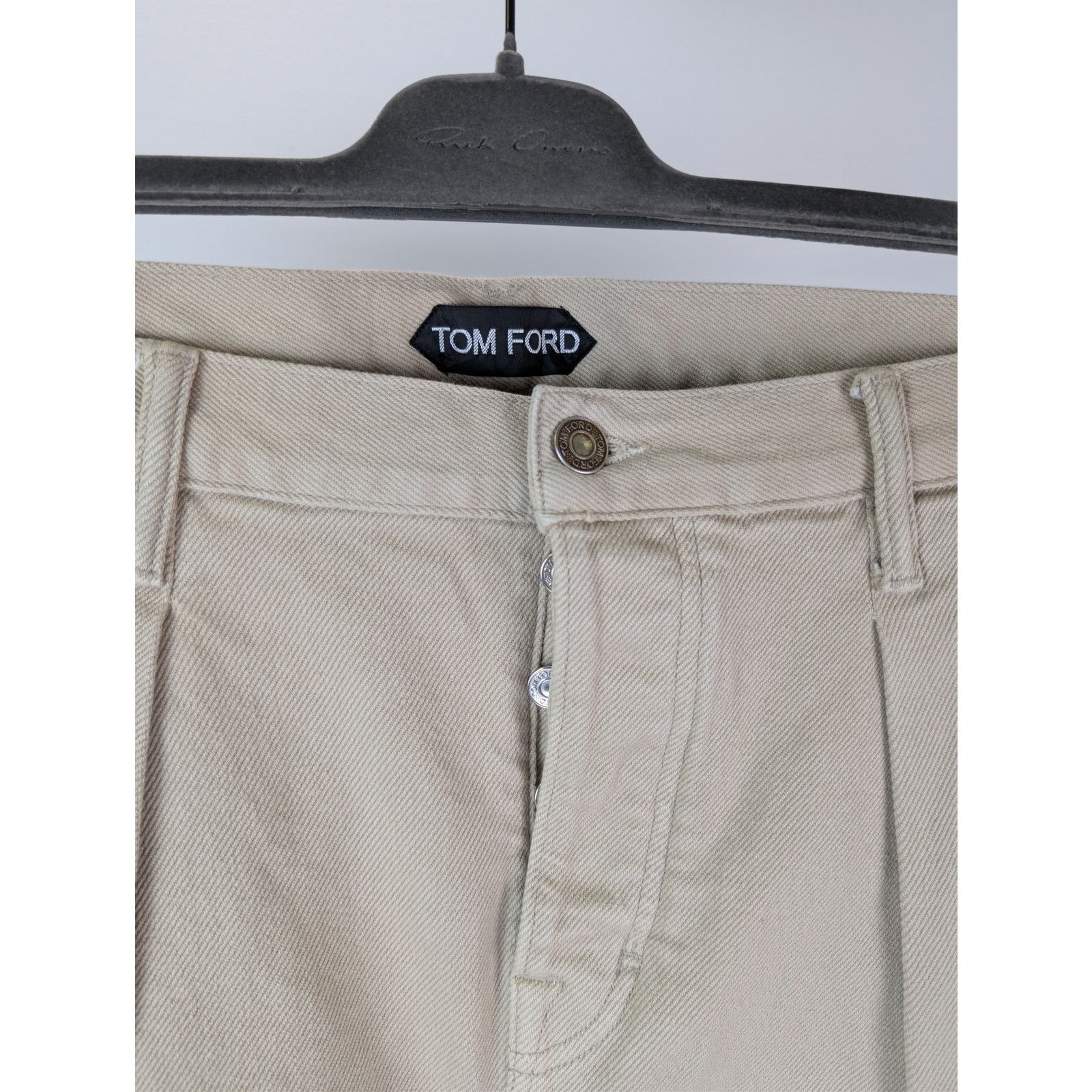 Tom Ford o1rshd1 Tapered Cotton Chino Jeans in Beige Size US 34 / EU 50 - 7 Thumbnail