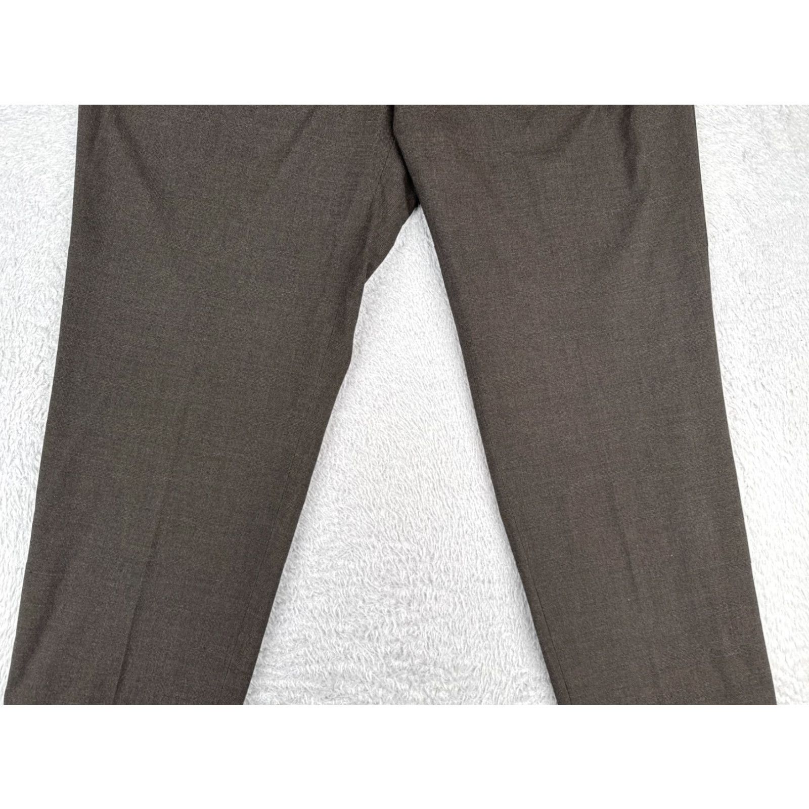 Ralph Lauren Ralph Lauren Pants Mens 38 Gray Plaid Pleated Suit Trouser Poly Rayon RRL Dress Pants Casual Formal Size 38R - 3 Thumbnail