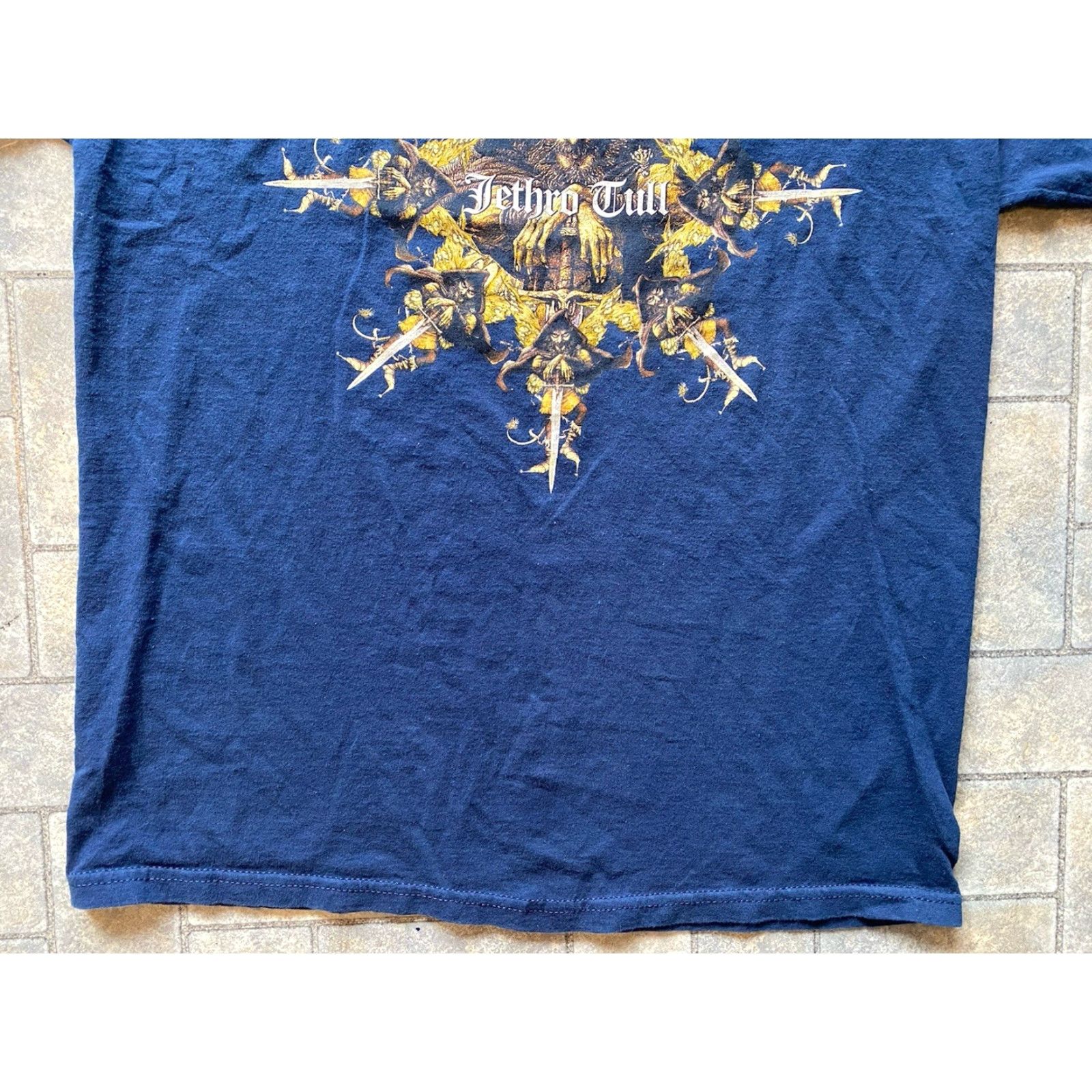 Hanes VINTAGE Jethro Tull T-Shirt Band, Music Men's L Blue 2002 Living With The Past Tour Shirt Size US L / EU 52-54 / 3 - 3 Thumbnail