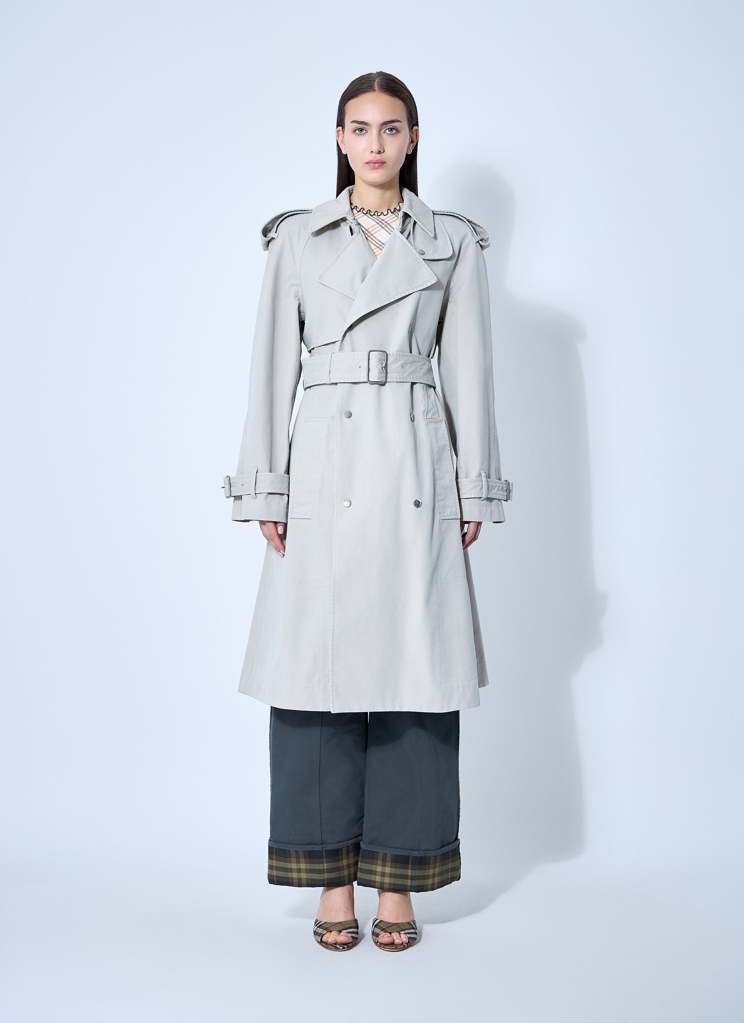 Burberry Cream Wool Blend Montgomery | Grailed