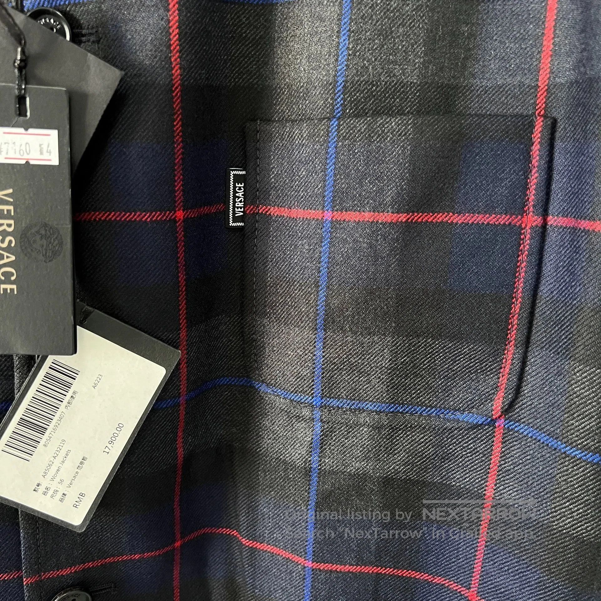 Versace Versace Men's Wool Blend Light Jacket. Size US L / EU 52-54 / 3 - 4 Thumbnail