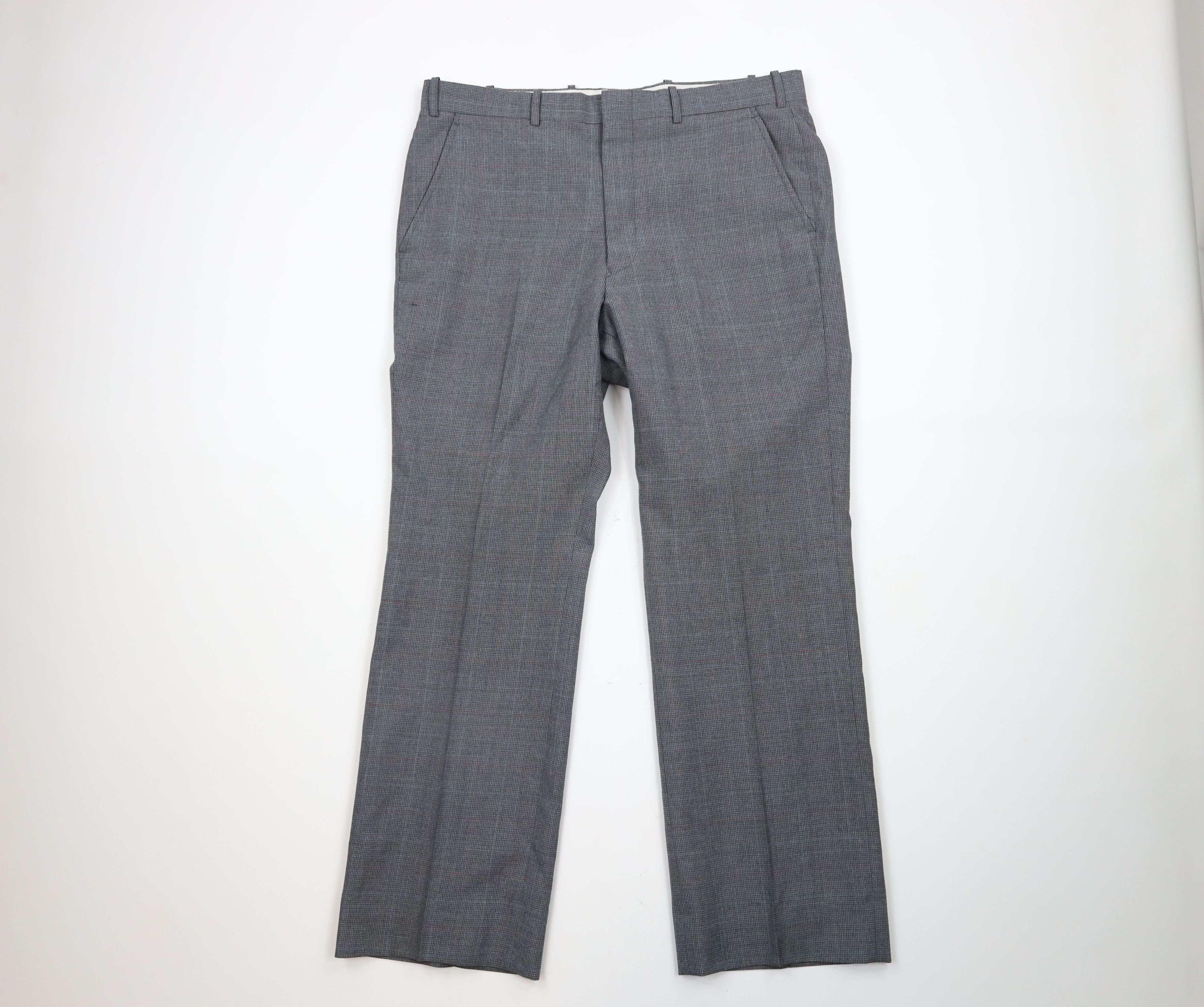 Vintage Vintage 70s Streetwear Houndstooth Bell Bottoms Pants USA Size US 36 / EU 52 - 1 Thumbnail