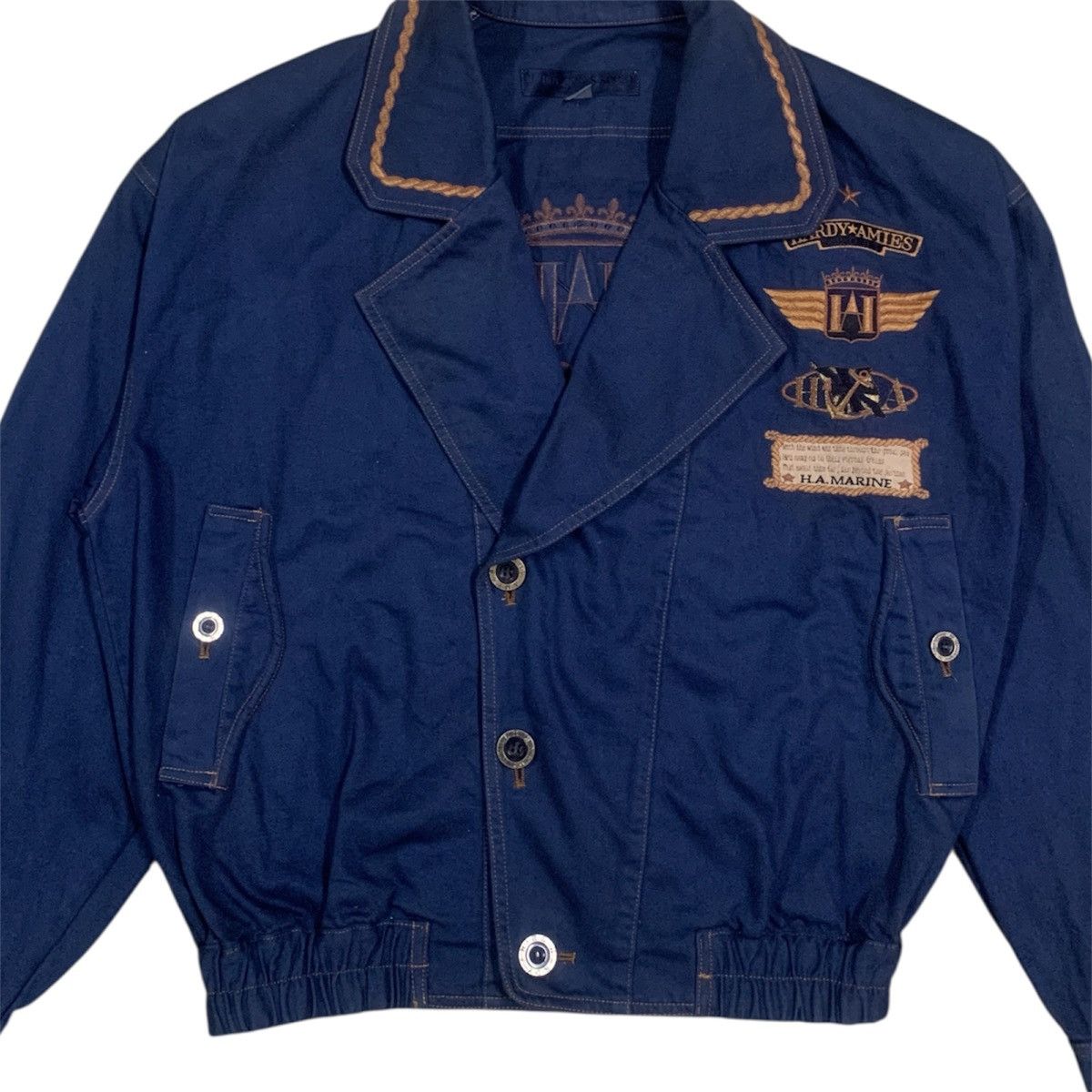 Hardy Amies Vtg Hardy Amies London Sport Marine Jacket Size US L / EU 52-54 / 3 - 3 Thumbnail