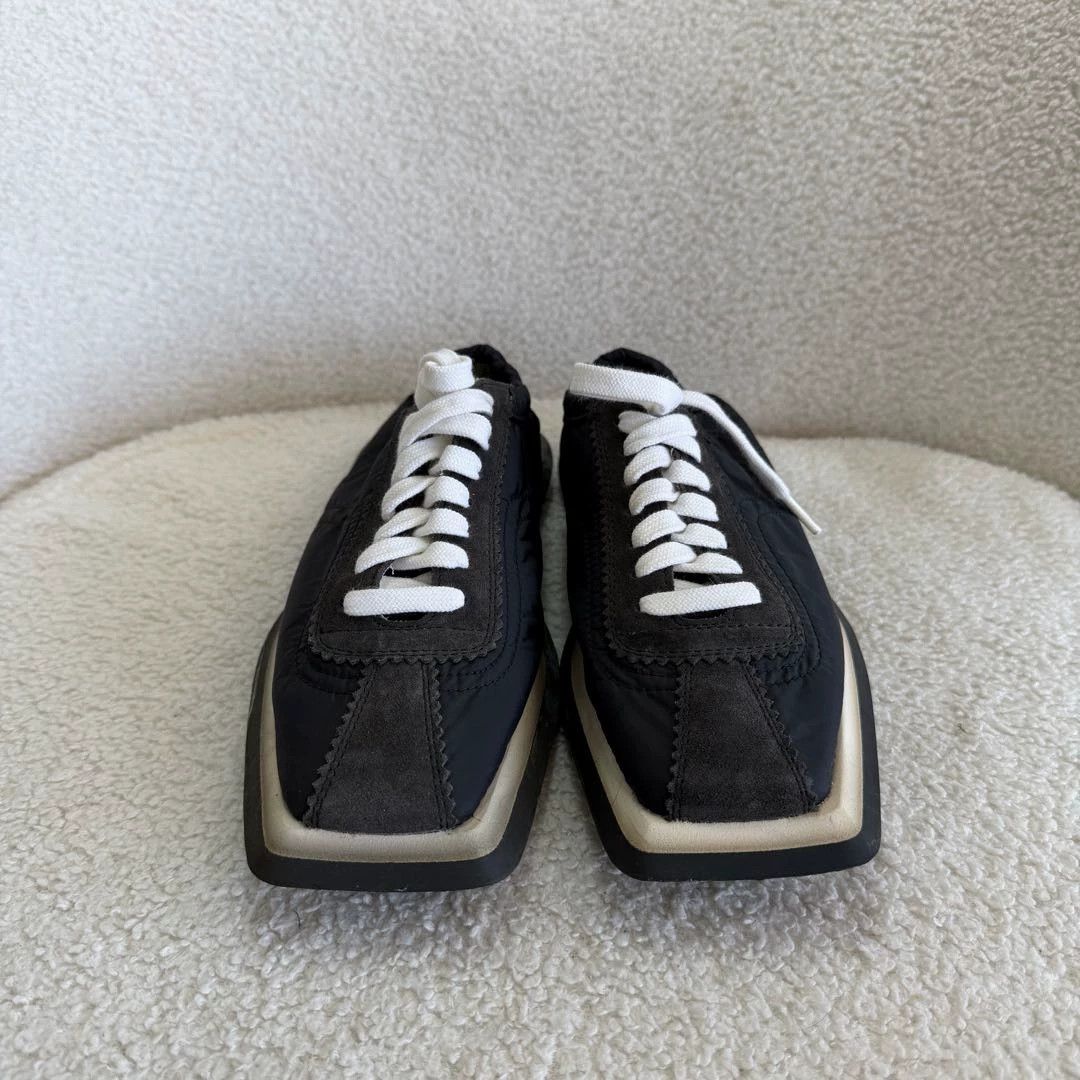 MM6 MM6 Black Square Toe Sneaker 37 #4004 Size US 6.5 / IT 36.5 - 2 Thumbnail