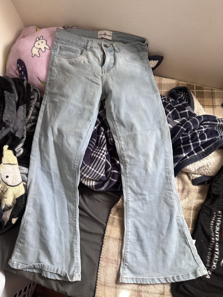 Other Madcap england light blue denim flare pants Size US 30 / EU 46 - 1 Thumbnail