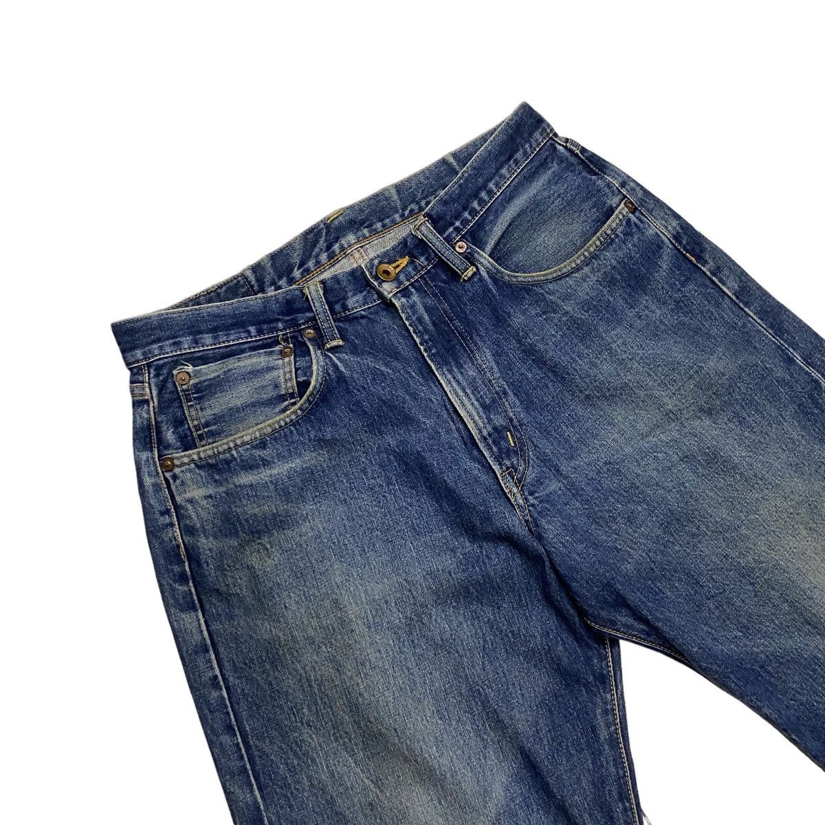 Edwin × Japanese Brand Edwin selvedge baggy distressed denim Size US 32 / EU 48 - 4 Thumbnail