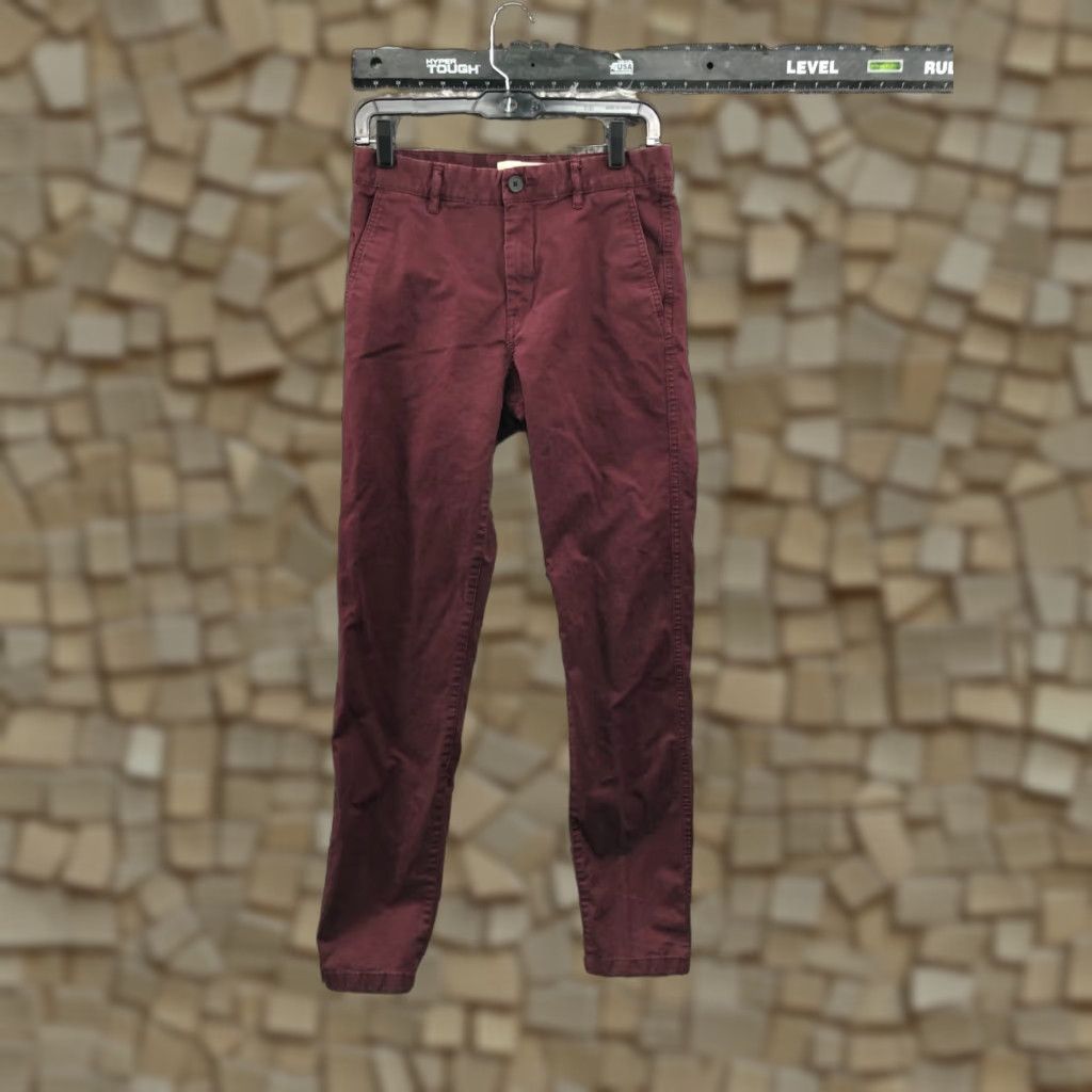 H&M H&M L.O.G.G. Skinny Fit Pants Size 29 Womens Mid Rise Red Size 29" - 1 Thumbnail
