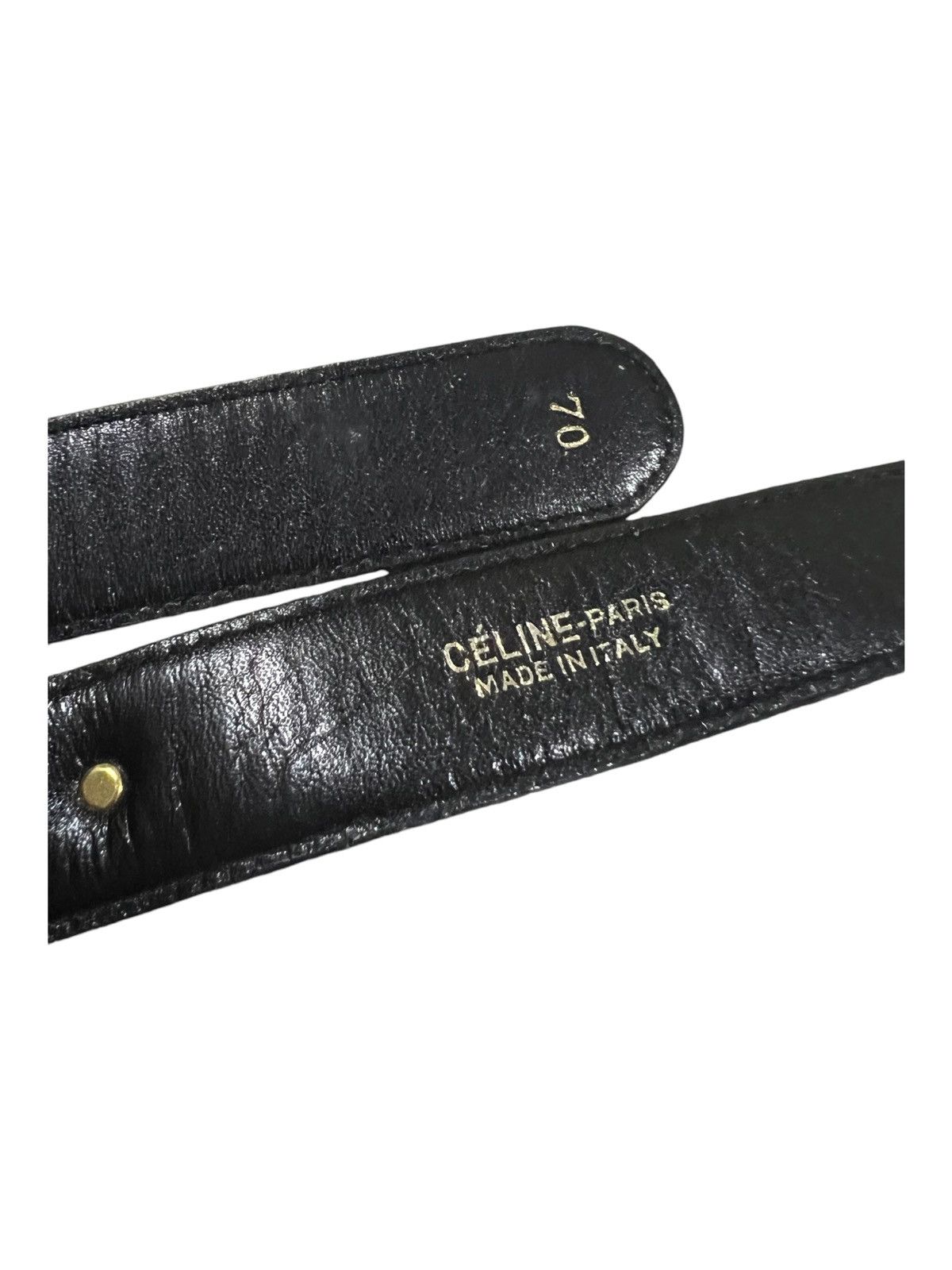 ARCHIVE 1980s Celine Paris Horse Carriage Leather Belt