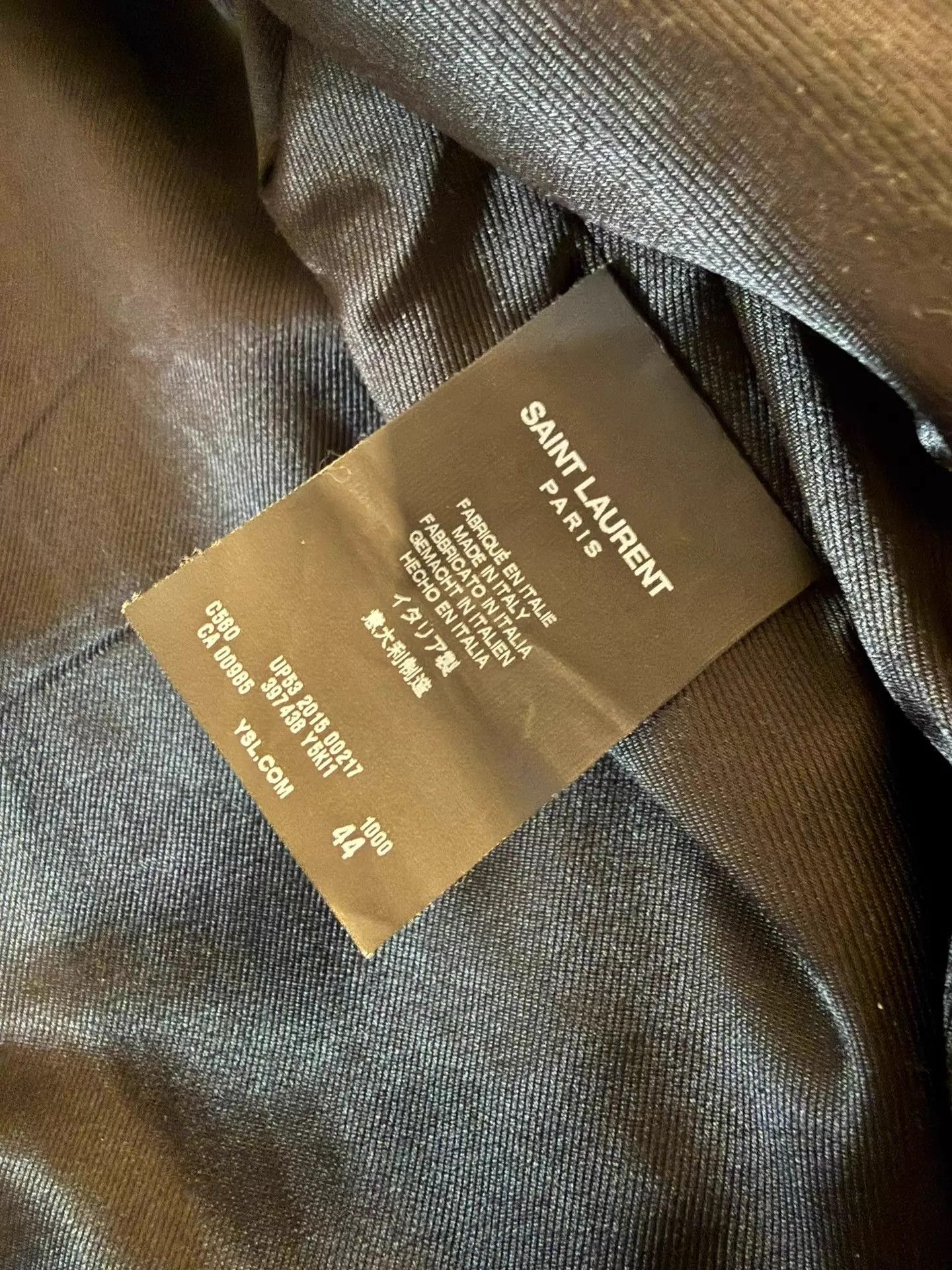 Saint Laurent Paris Saint Laurent by Hedi Slimane 15AW 5Chain Leather Jacket 44 Size US S / EU 44-46 / 1 - 6 Thumbnail