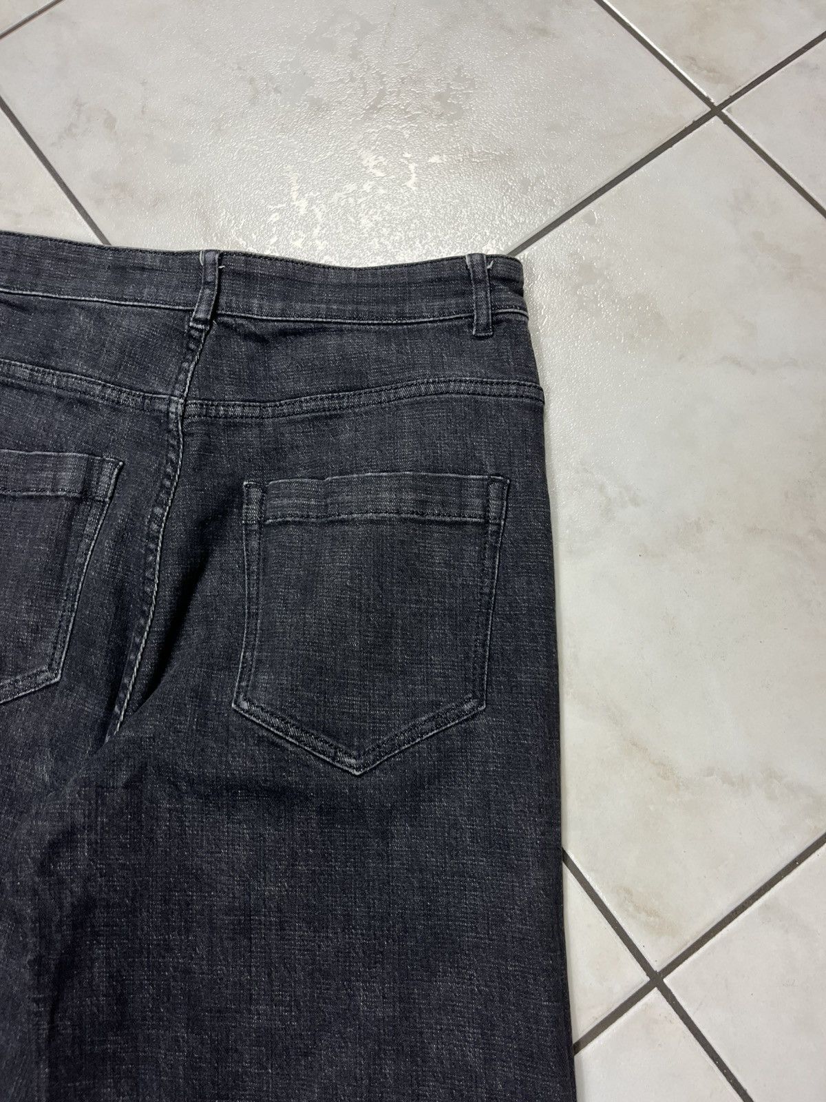 DOROTHEE SCHUMACHER × Designer Dorothee Schumacher flared dark goth denim jeans pants baggy Size 26" / US 2 / IT 38 - 20 Thumbnail