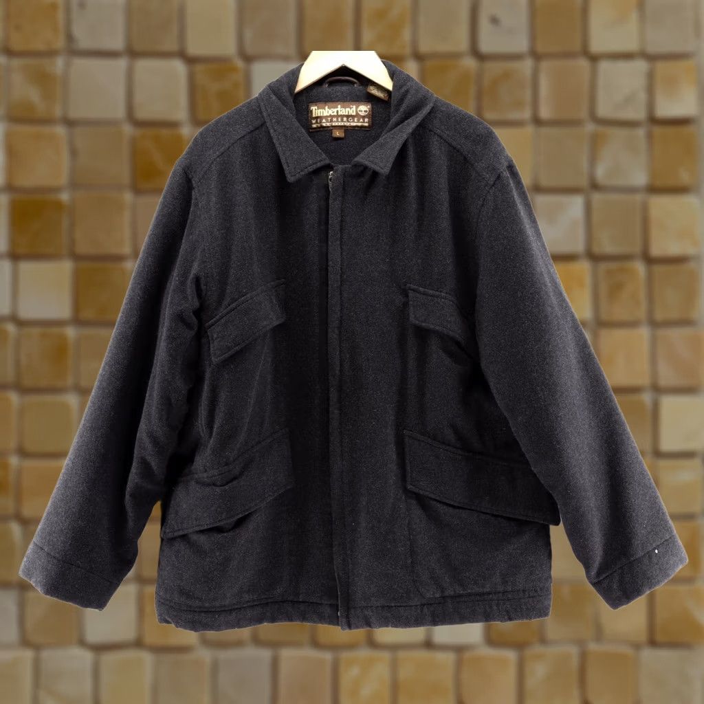Timberland VINTAGE Timberland Jacket Men's Wool Blend Waterproof Charcoal L 90s Outdoor Size US L / EU 52-54 / 3 - 1 Thumbnail