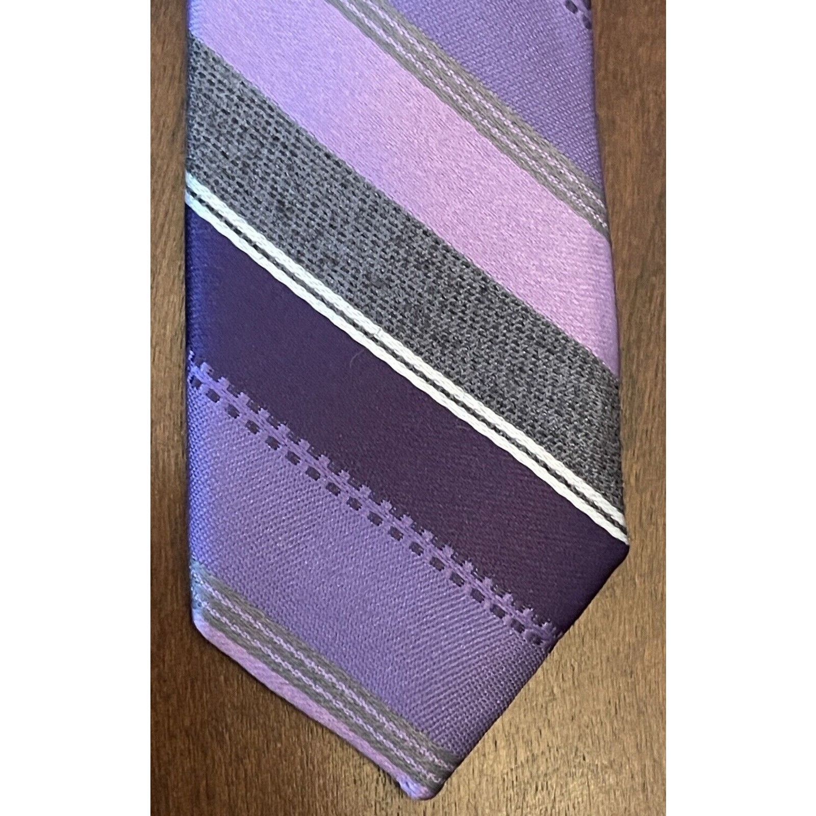 J Ferrar J. Ferrar Purple Gray 94% Polyester 6% Cotton Made In China Size ONE SIZE - 6 Thumbnail