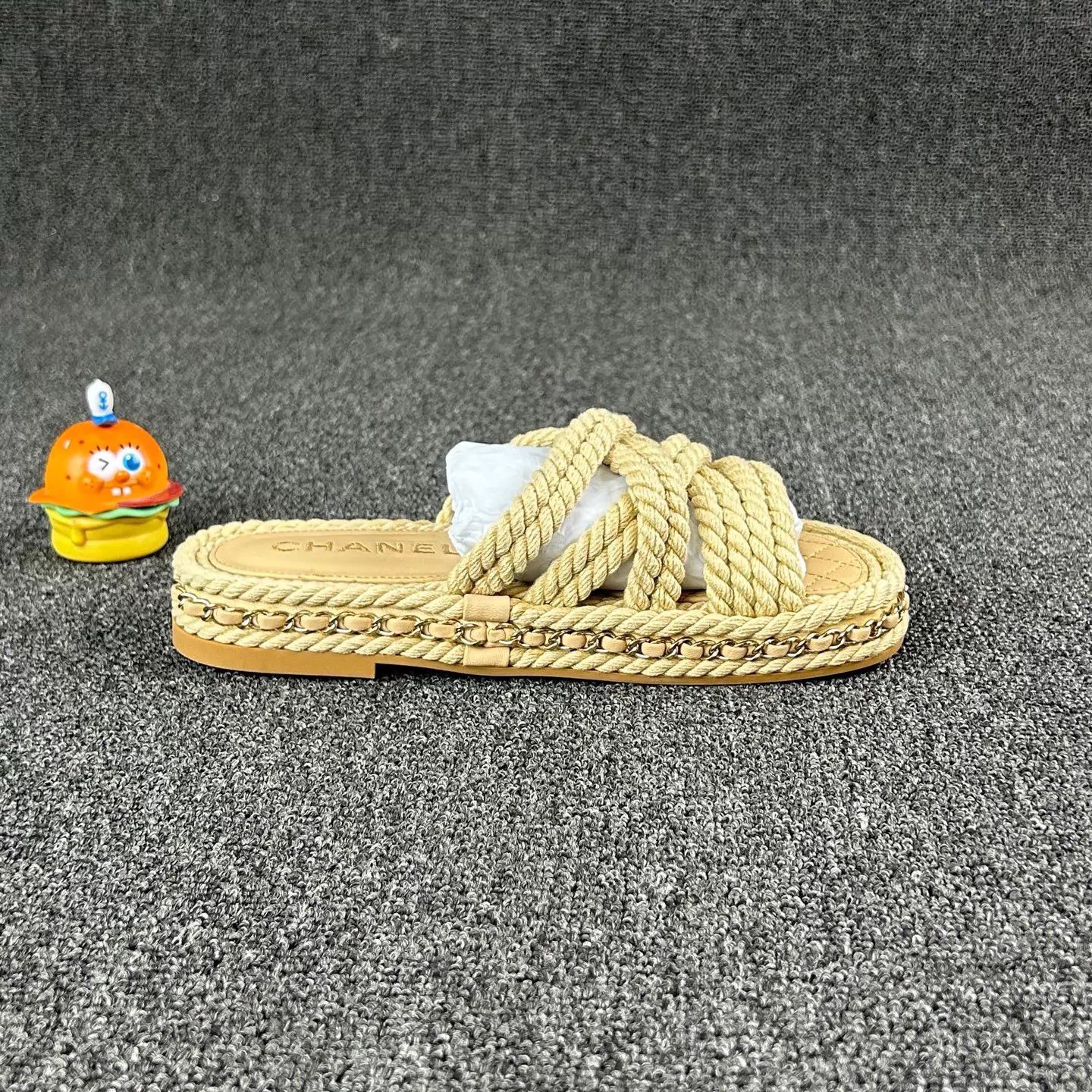 Chanel Chanel Woven Sandal 35 Lightly Worn HB6737 Size US 4.5 / IT 34.5 - 4 Thumbnail