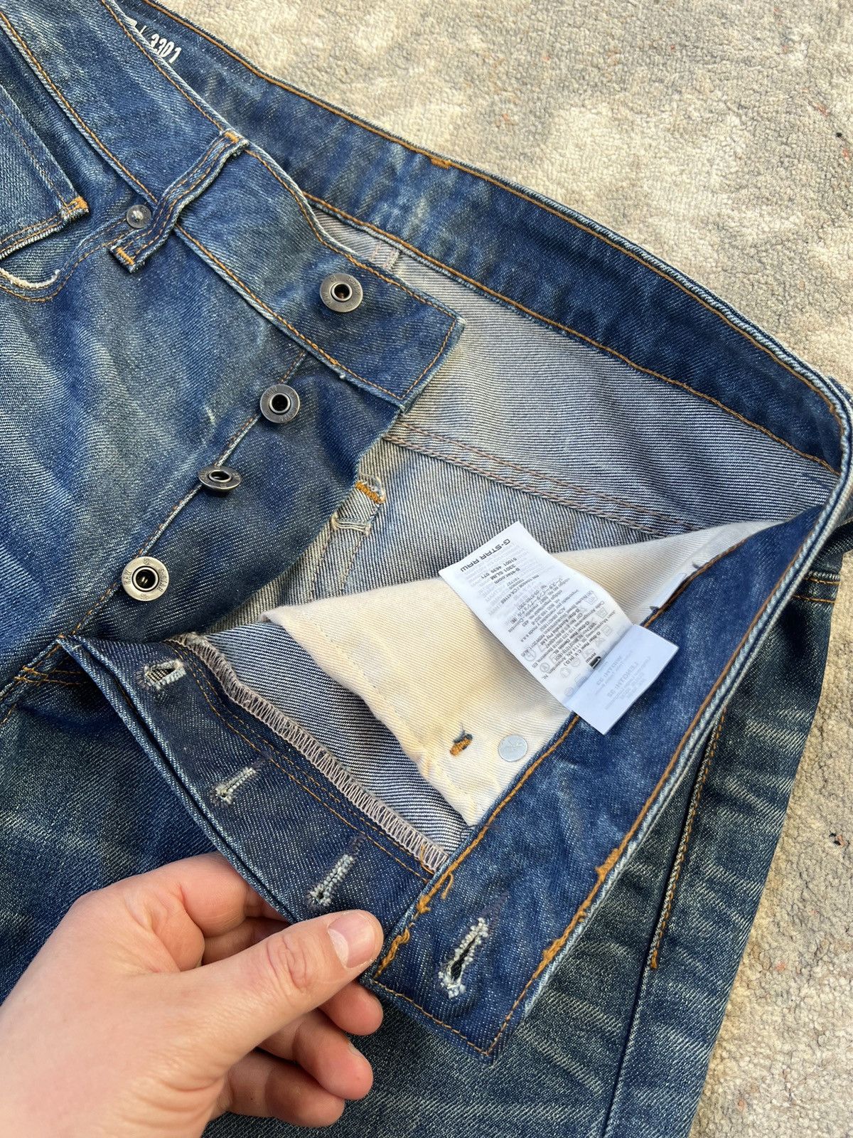 G-Star G-Star Raw Slim Denim Pants Size US 33 - 4 Thumbnail